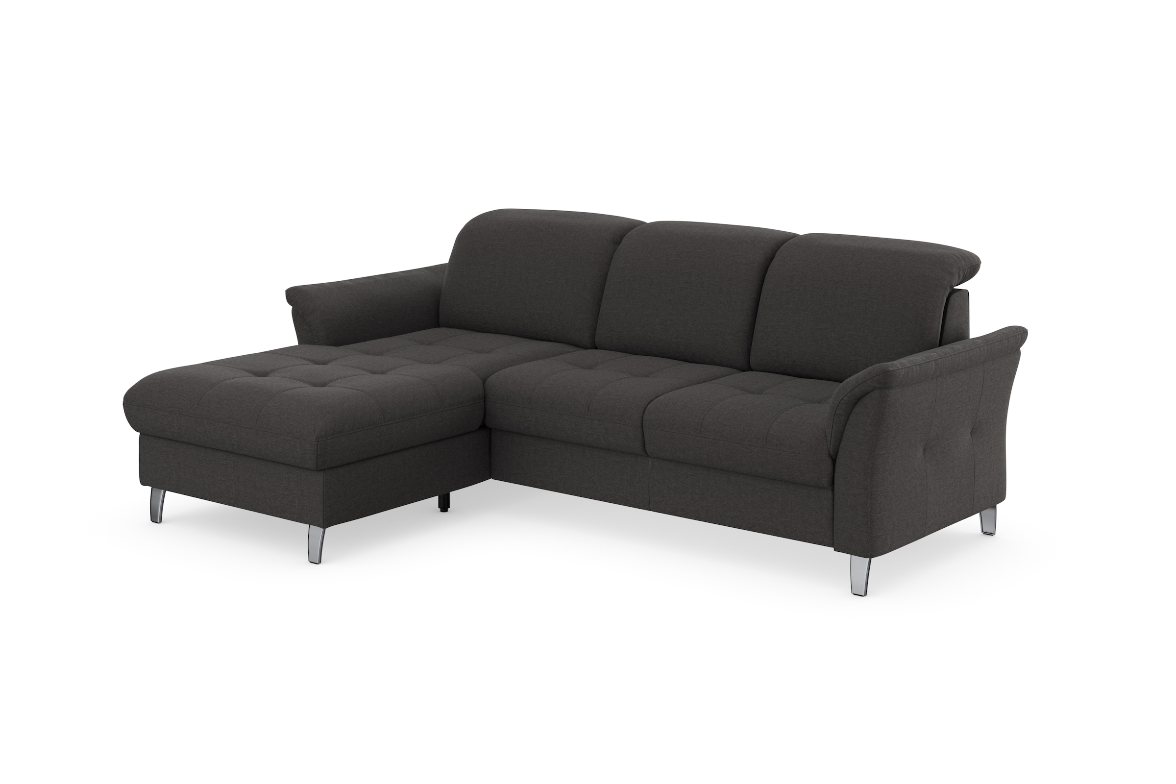 sit&more Ecksofa »Maggiore L-Form« wahlweise mit Kopfteilverstellung, Bettfunktion und Bettkasten