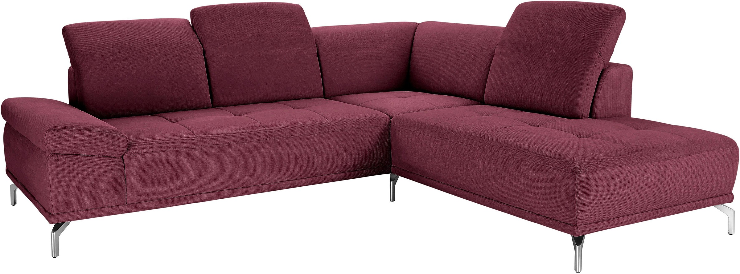 Home affaire Ecksofa "Caluna" Inkl.Sitztiefenverstellung, wahlweise mit Kop günstig online kaufen