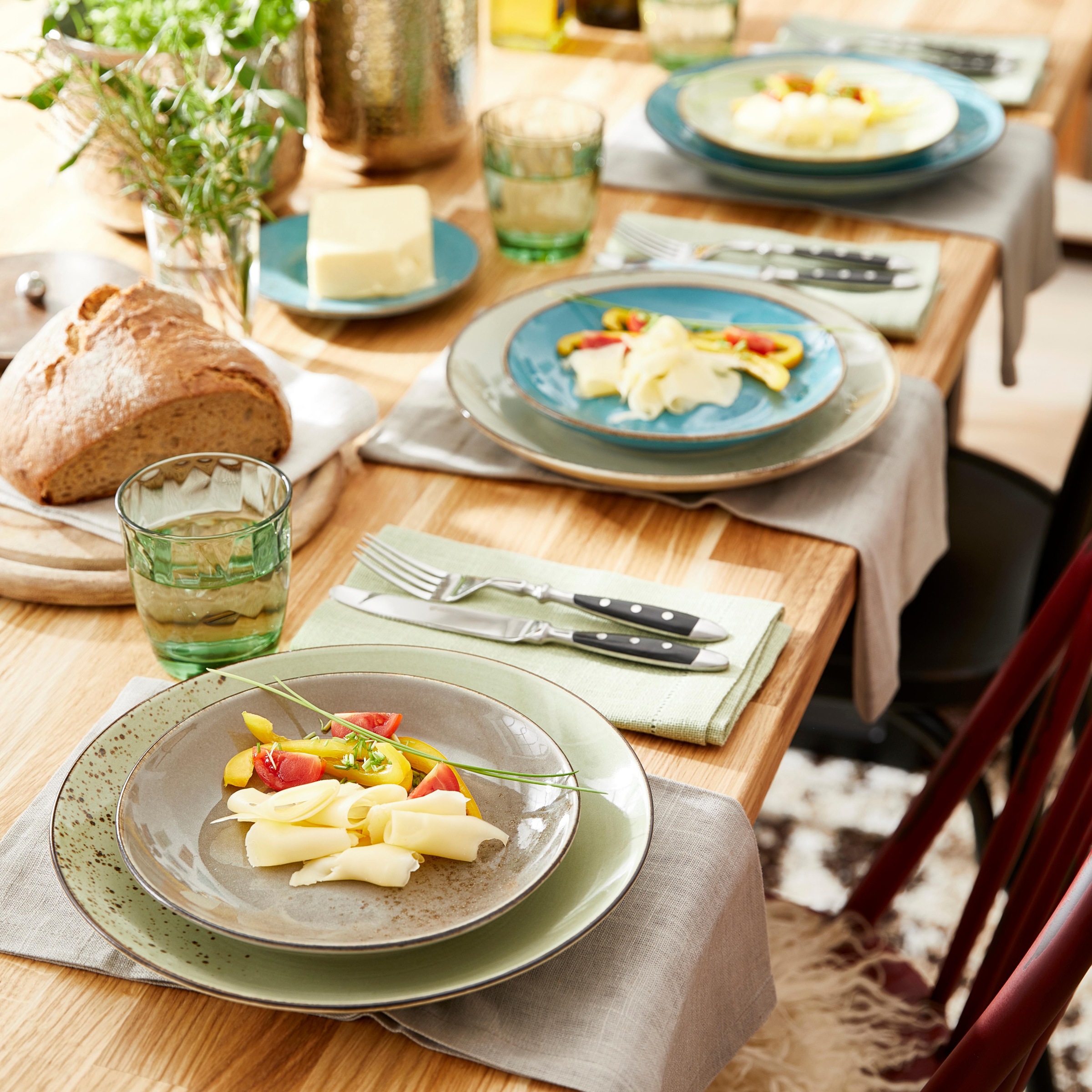 CreaTable Kombiservice "Geschirr-Set NATURE COLLECTION" Service, 20 Teile, günstig online kaufen