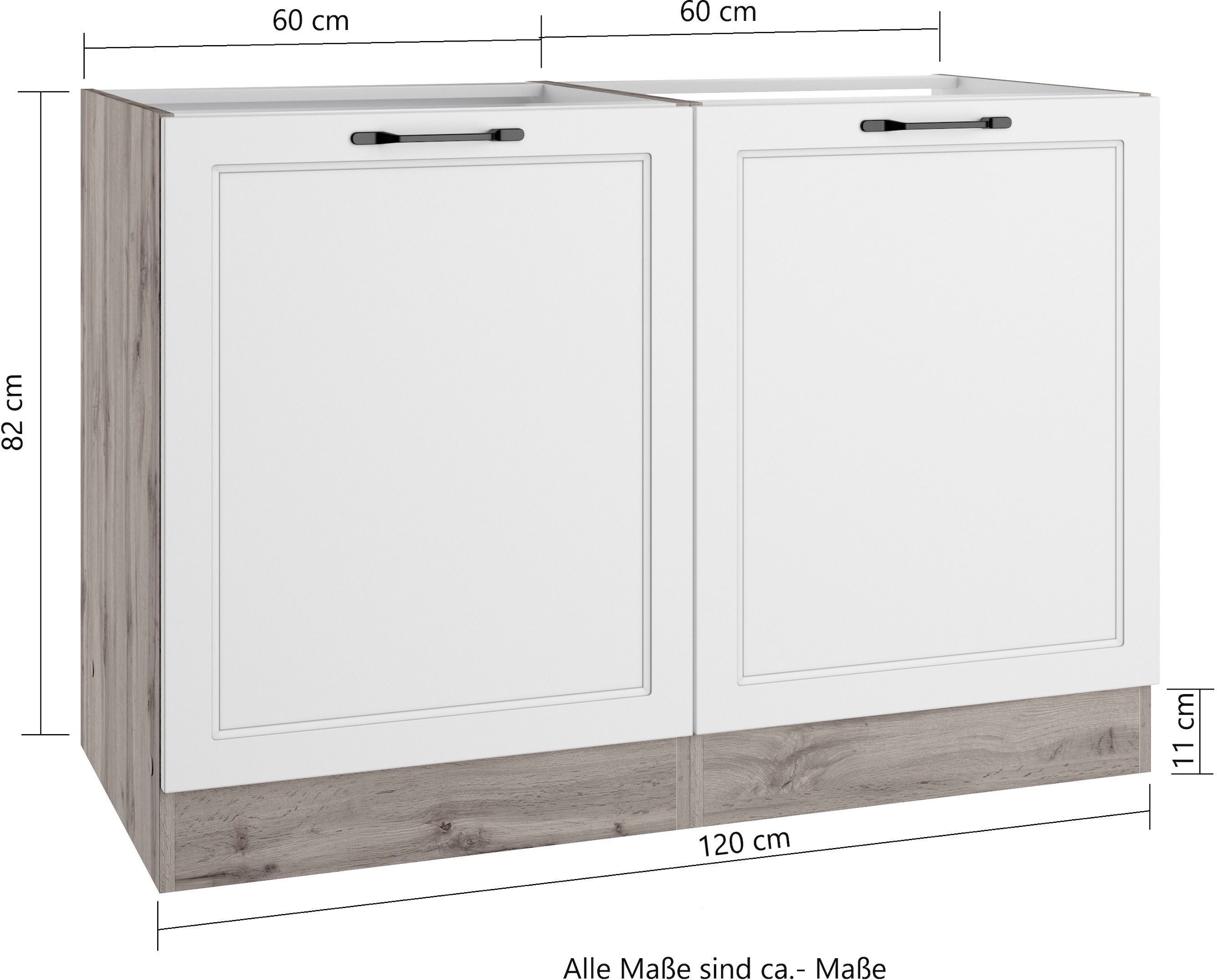 KOCHSTATION Spülenschrank »KS-Lana«, Breite 120 cm