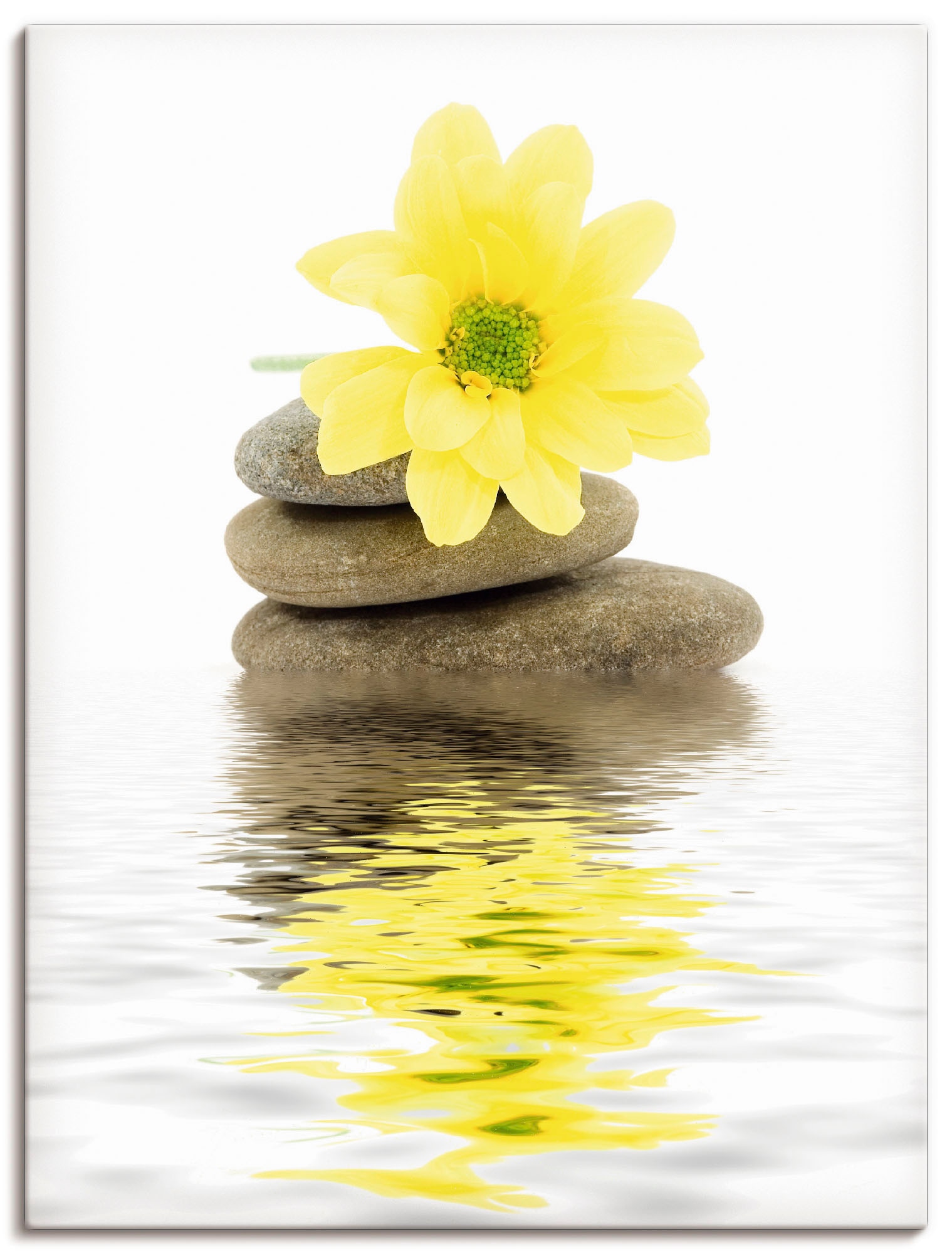 Artland Wandbild »Zen Spa Steine mit Blumen II«, Zen, (1 St.), als Alubild, Outdoorbild, Leinwandbild, Poster in verschied. Größen