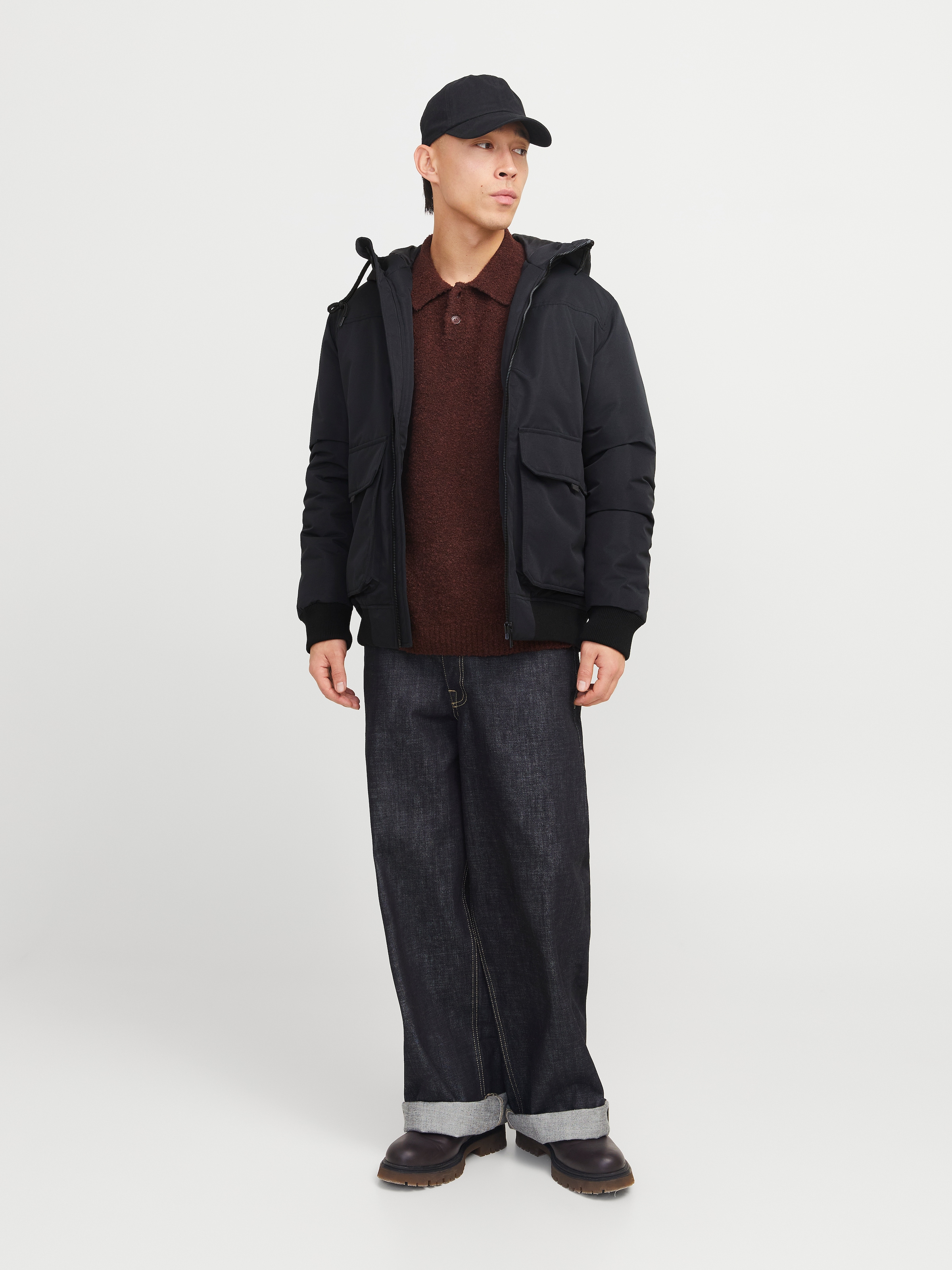 Jack & Jones Bomberjacke »JJCONSTRUCT BOMBER«, mit Kapuze