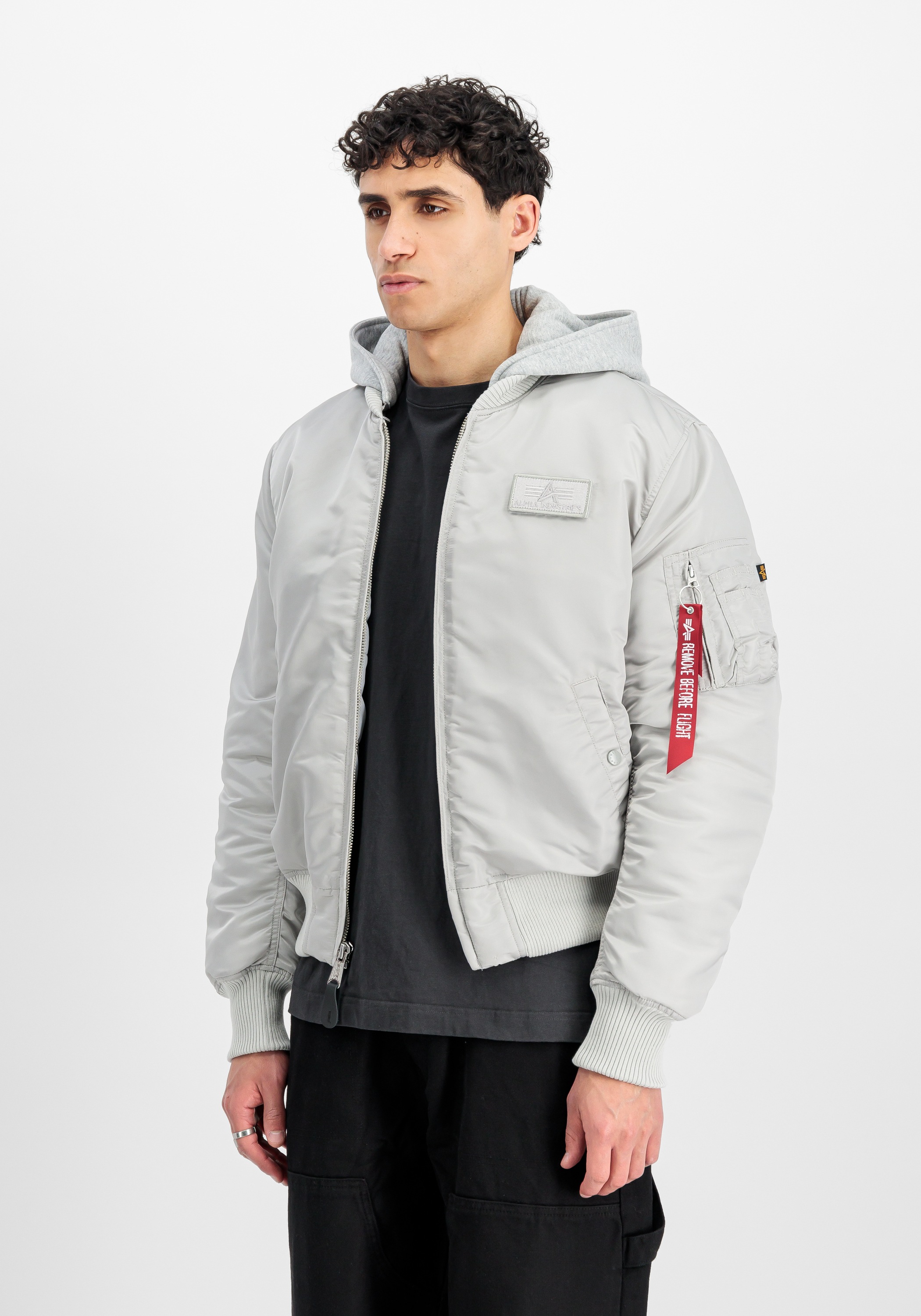 Alpha Industries Bomberjacke »Alpha Industries Men - Bomber Jackets MA-1 Zip Hood Back Print«