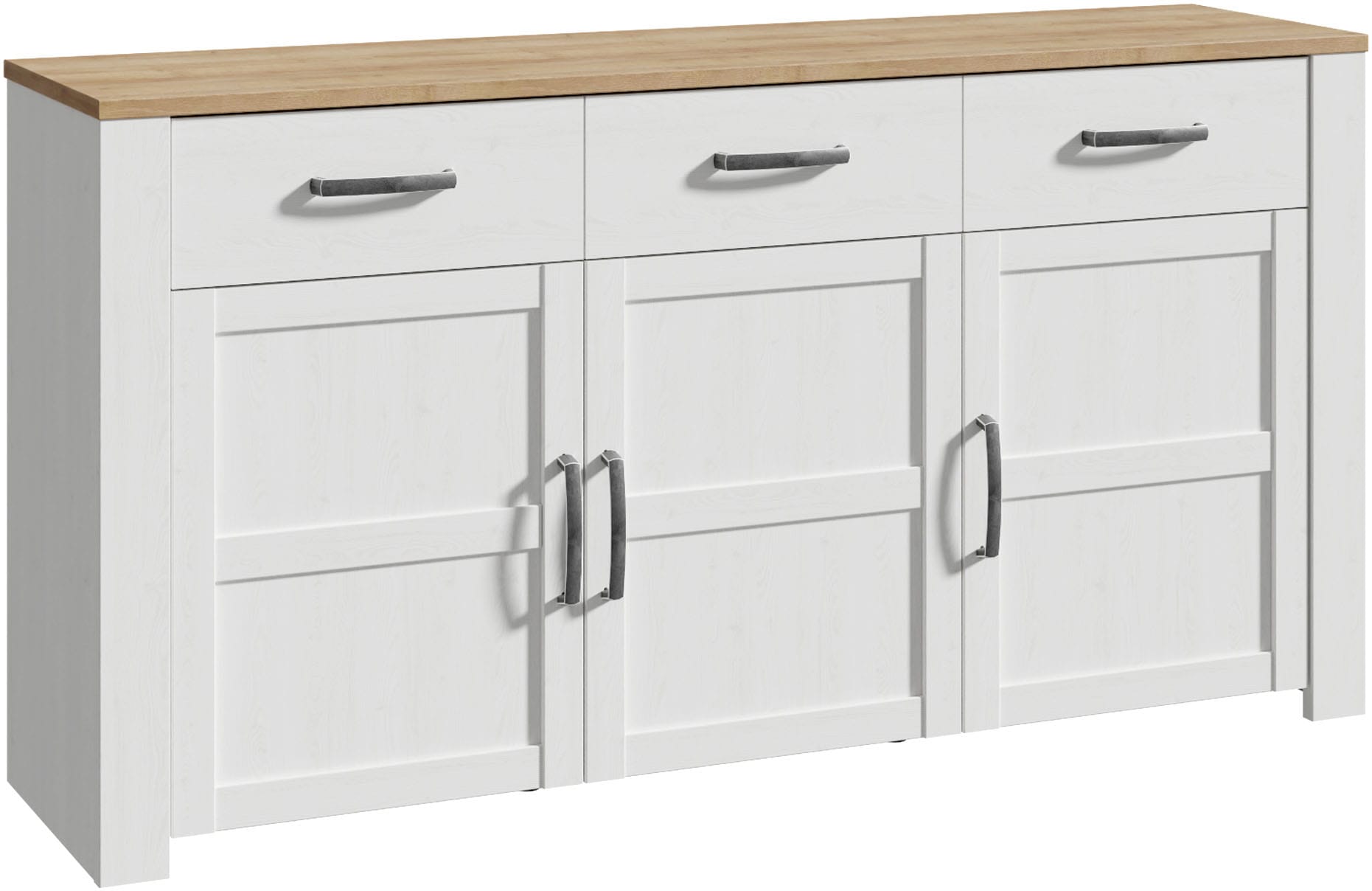 FORTE Sideboard "Bohol, Sideboard, Soft-Close, Stauraum" B/H/T 166,1/87/42cm, 3 Türen, 3 SK