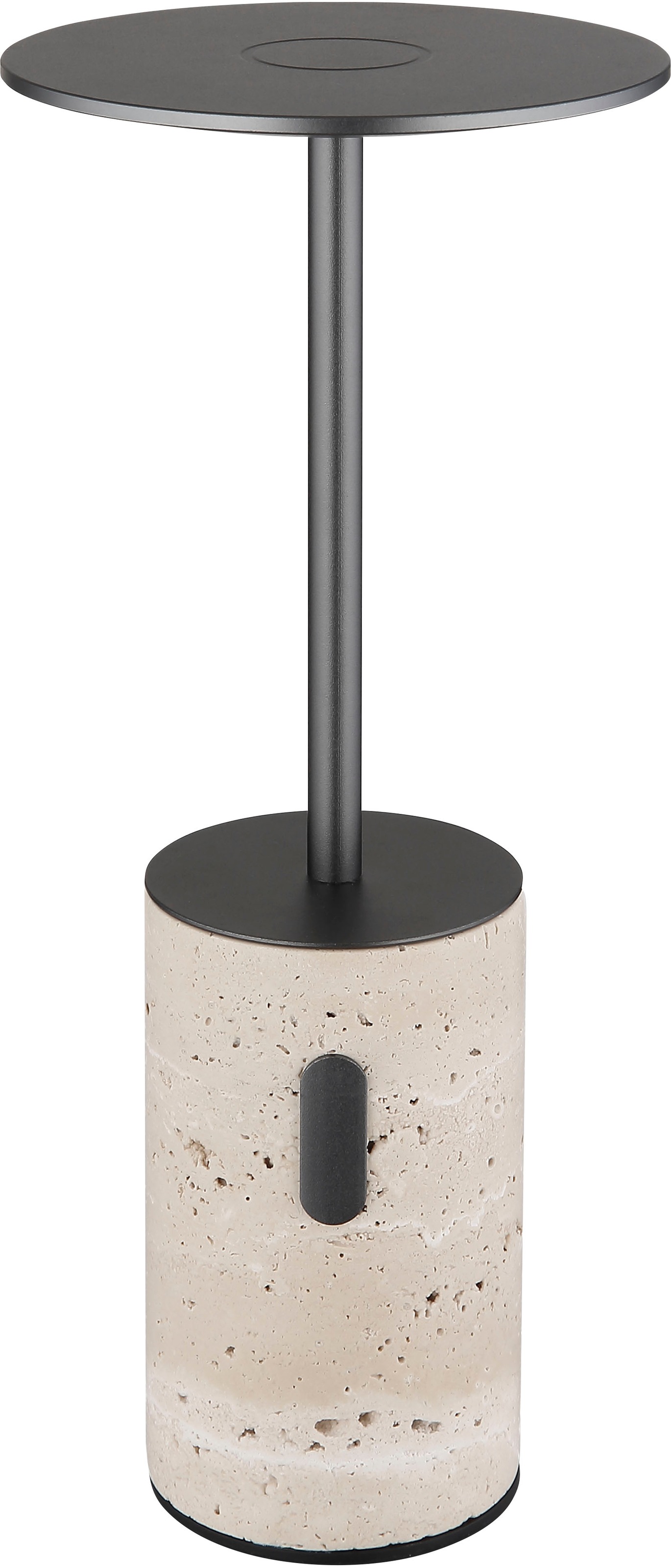 GLOBO LIGHTING LED Tischleuchte »TRAVERTIN« LED-Modul 1 Stk. Warmweiß Travertinstein Sockel