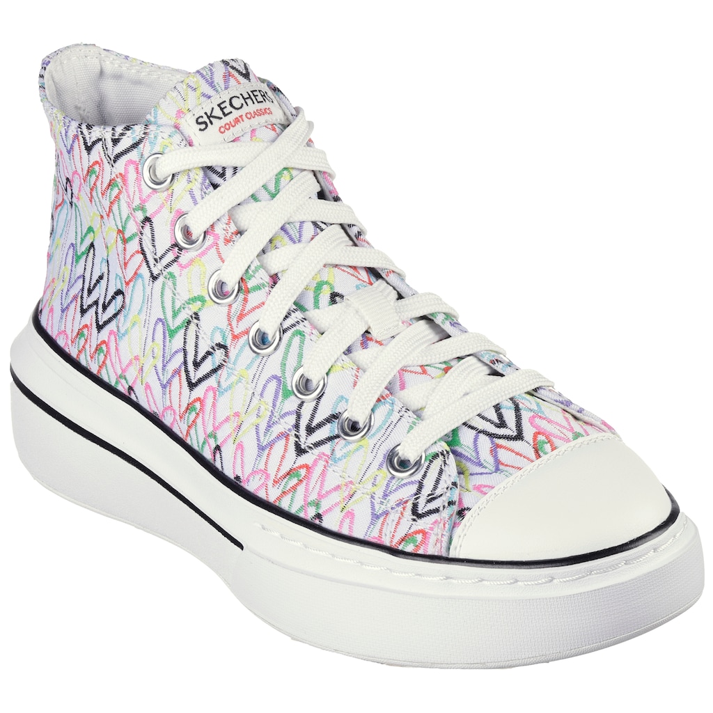 Skechers Sneaker »CORDOVA CLASSIC-LOVE LETTERS«, mit süßem Herzchenprint, Freizeitschuh, Halbschuh, Schnürschuh