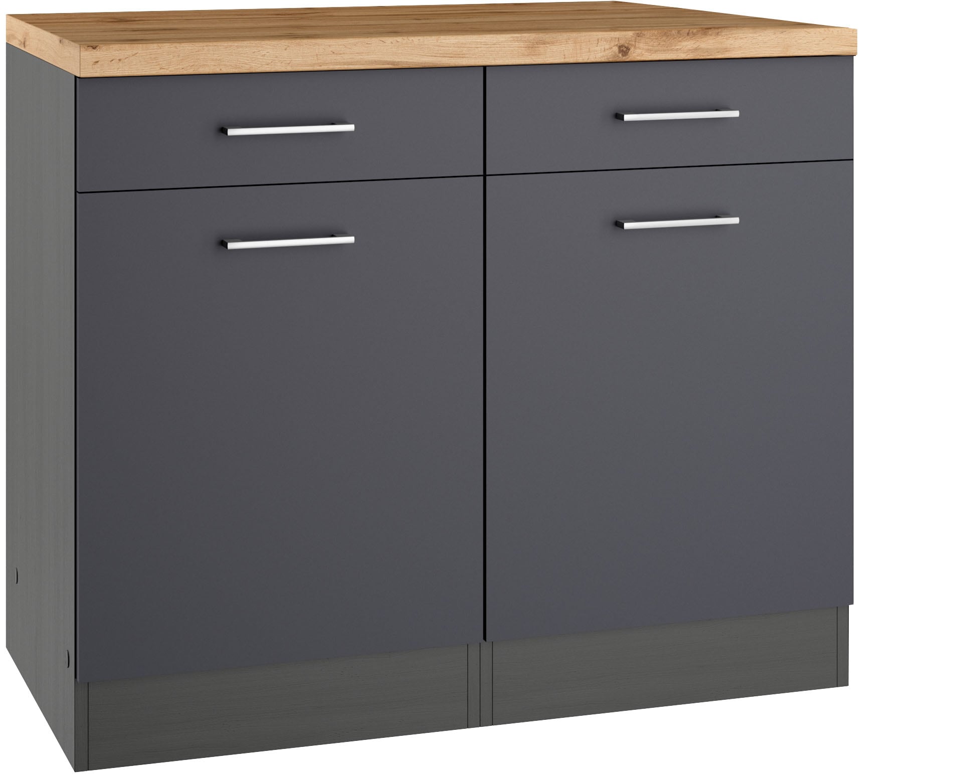 KOCHSTATION Unterschrank "KS-Milan", HELD Möbel, Unterschrank 100 cm, matte günstig online kaufen