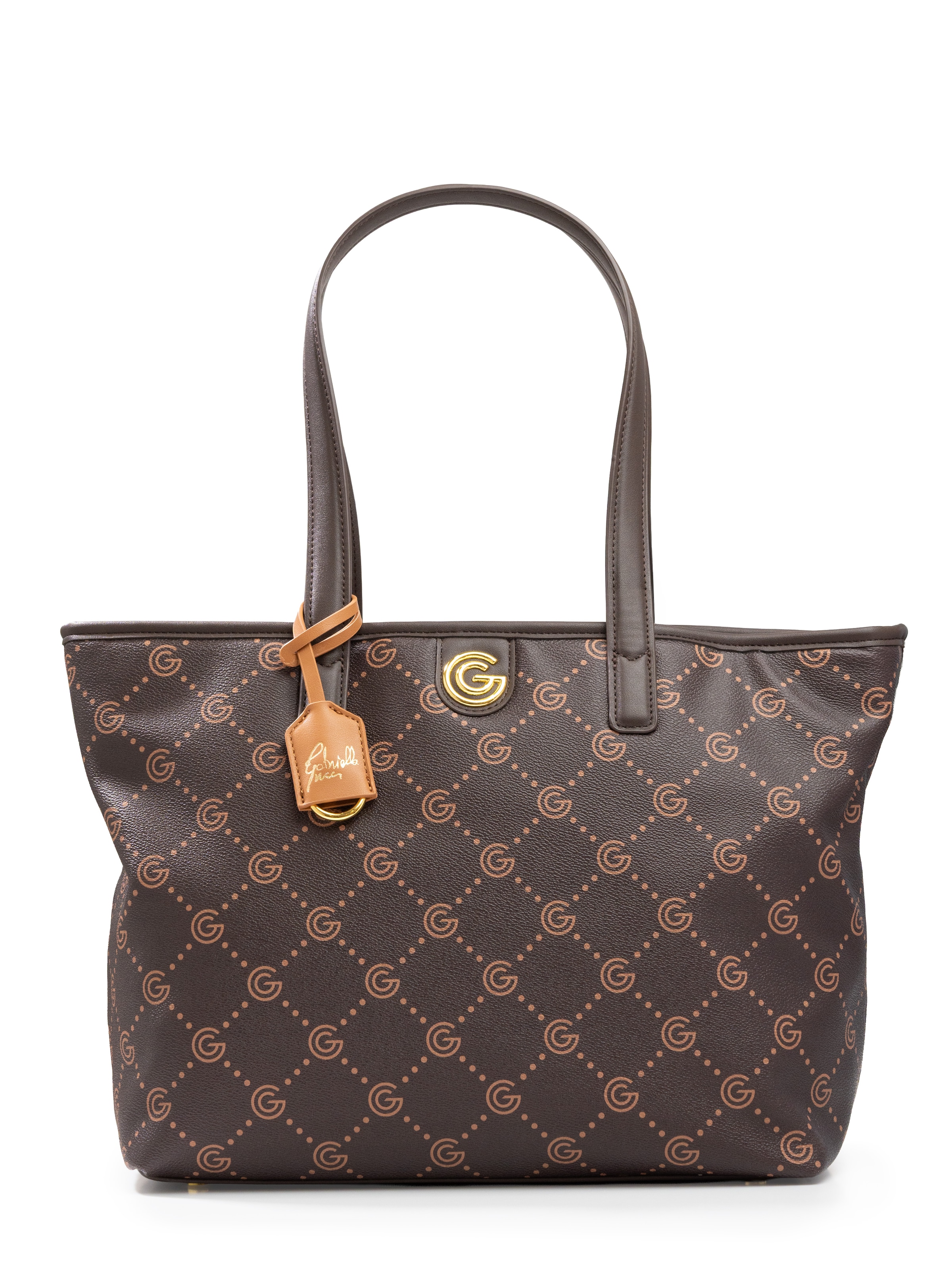 Gabriella GUCCI Shopper »TIZIANA« Damen Umhängetasche, Handtasche, Tragetasche mit Logoverzierung