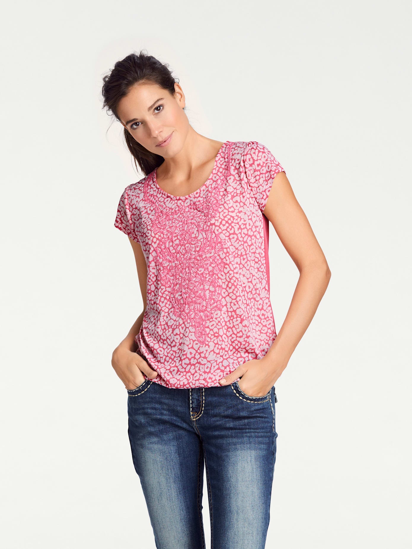 heine Rundhalsshirt "Rundhals-Shirt" 1 Stk. günstig online kaufen