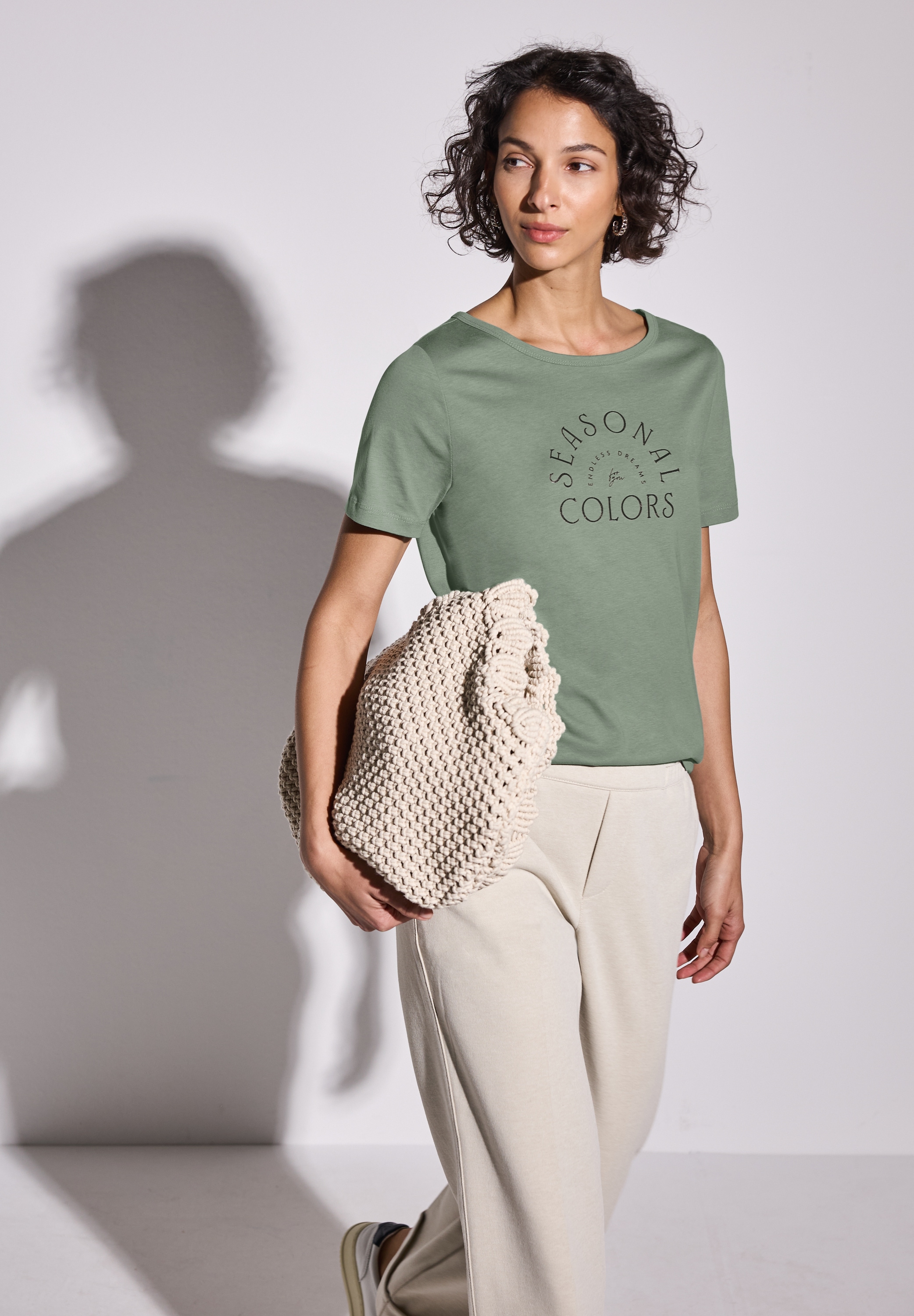 STREET ONE T-Shirt, mit Schriftzug
