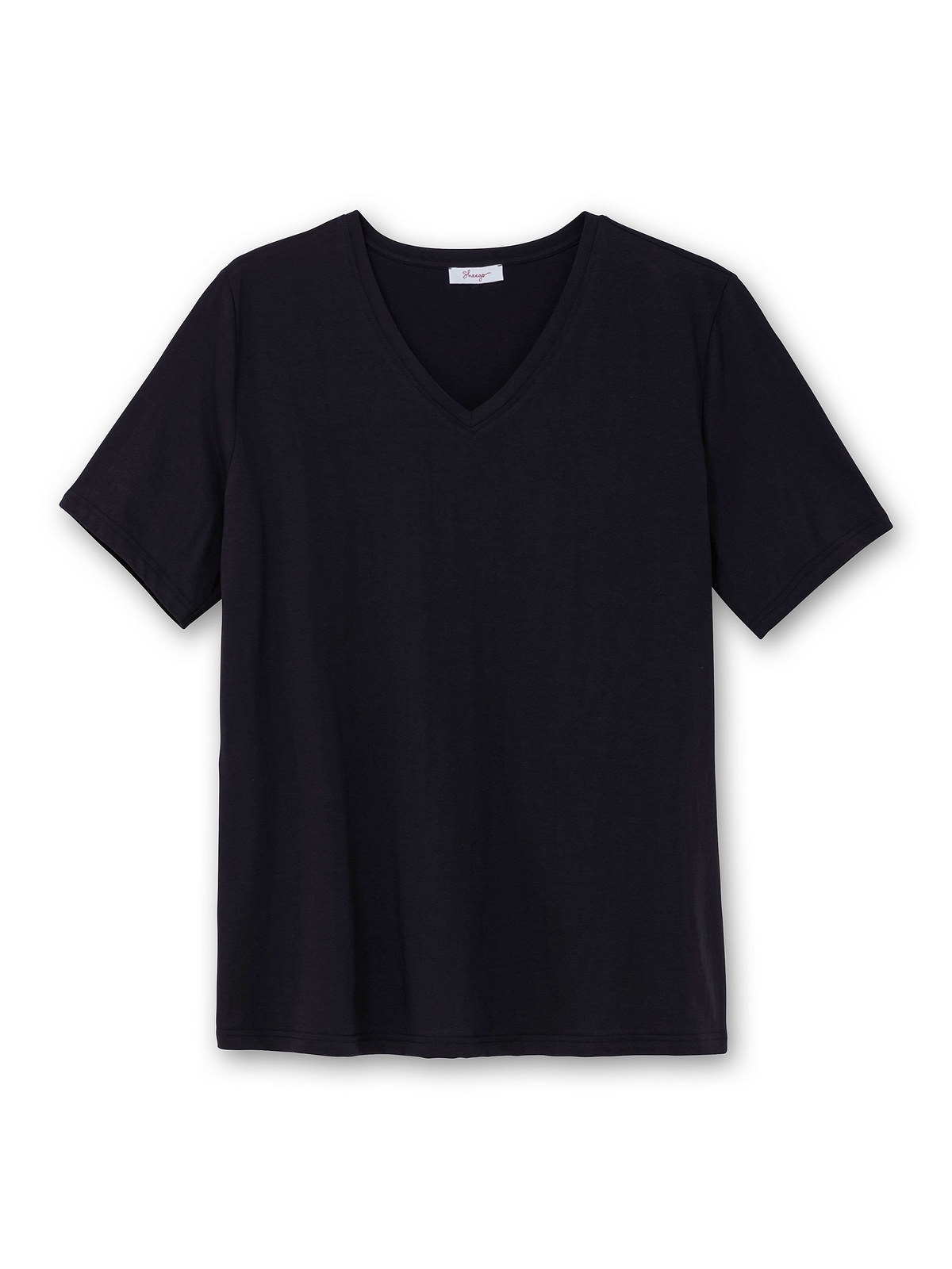 Sheego T-Shirt »Große Größen«, mit V-Ausschnitt, aus leichtem Jersey