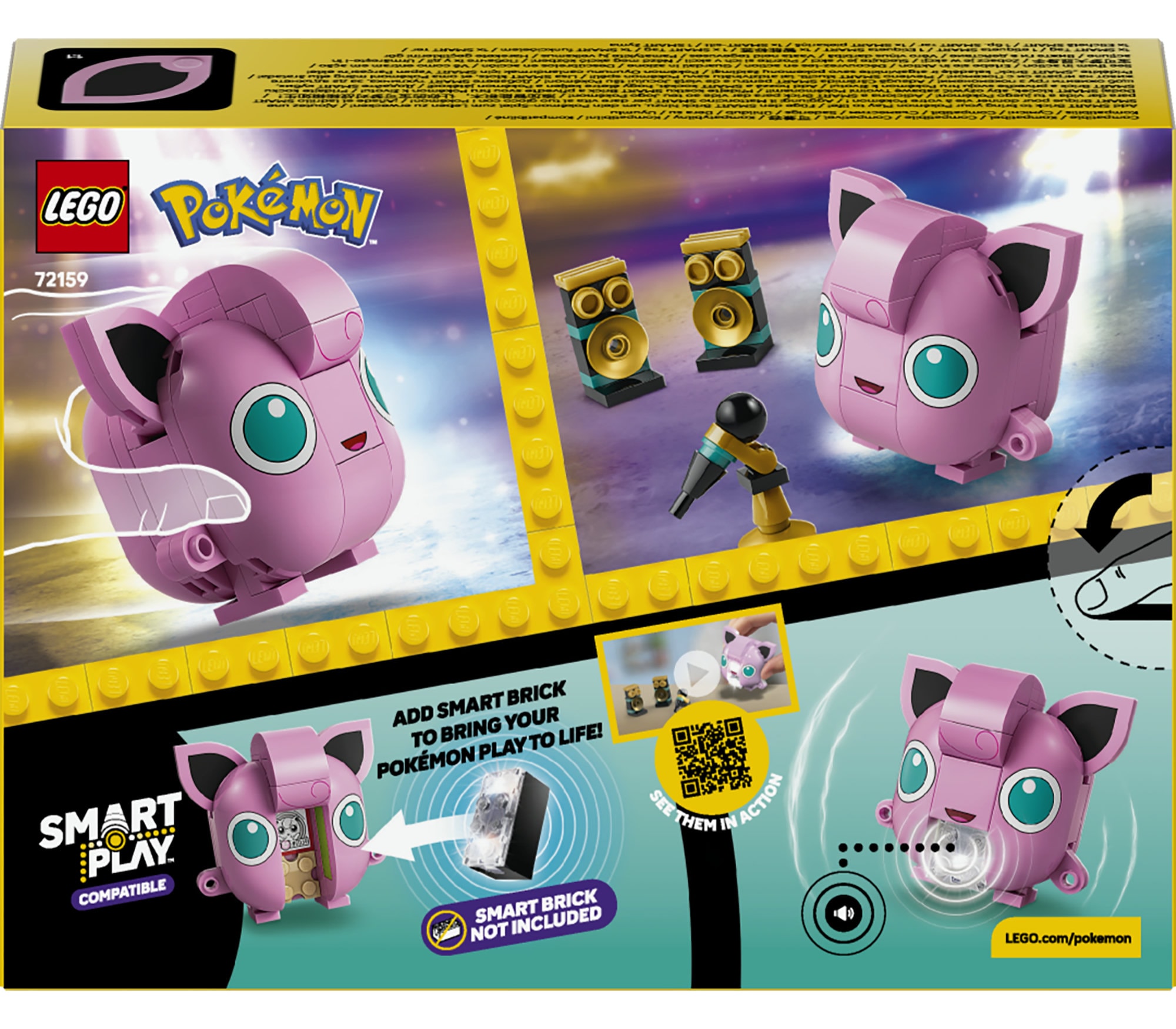 LEGO® Konstruktionsspielsteine »SMART Play™  Pummeluff-Konzert (72159), LEGO Pokémon« Mit SMART Brick kompatibel (nicht enthalten)