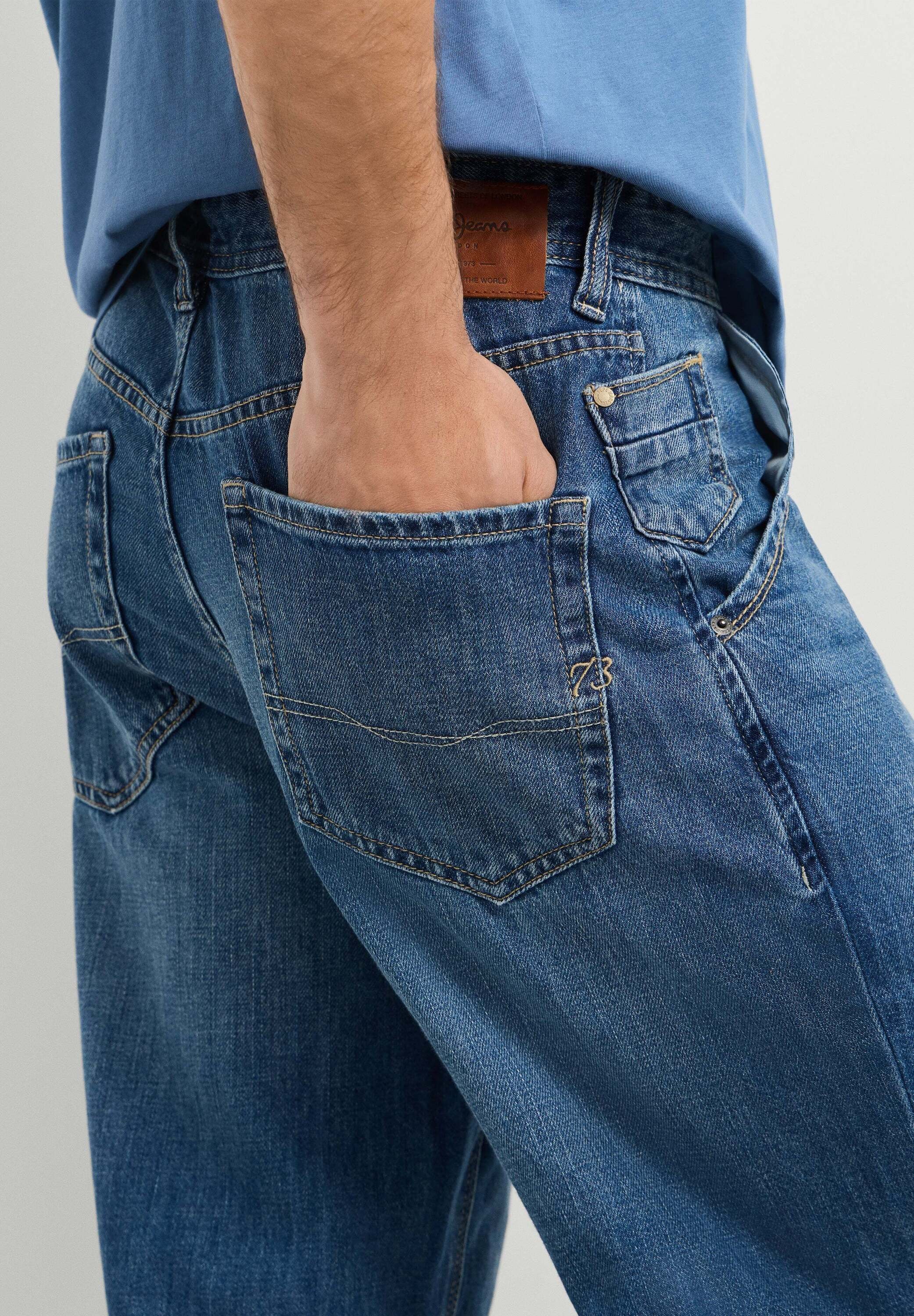 Pepe Jeans Relax-fit-Jeans »relaxed fit jeans HELIX LOOSE TAPER SLUB«