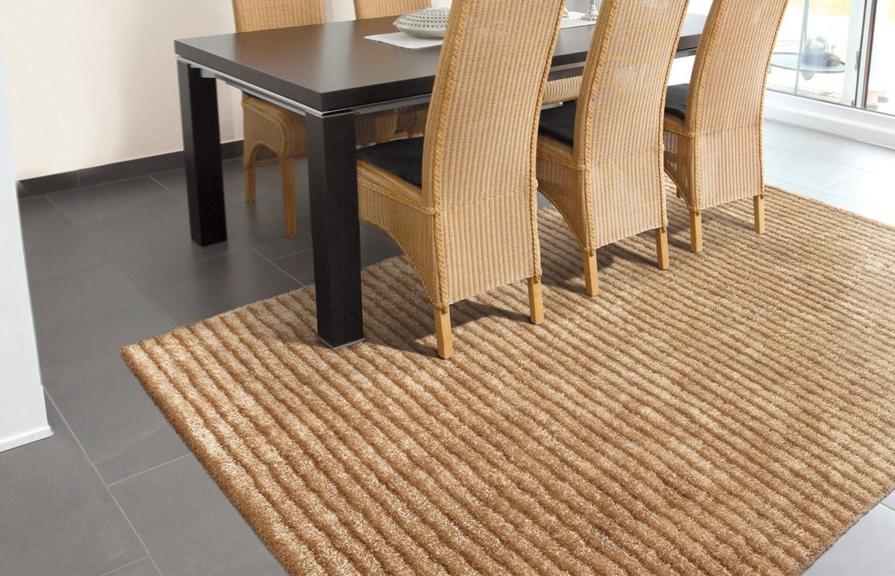 Arte Espina Teppich »Felicia 200« rechteckig 36 mm Höhe Klassisches Design in Querstreifen-Optik