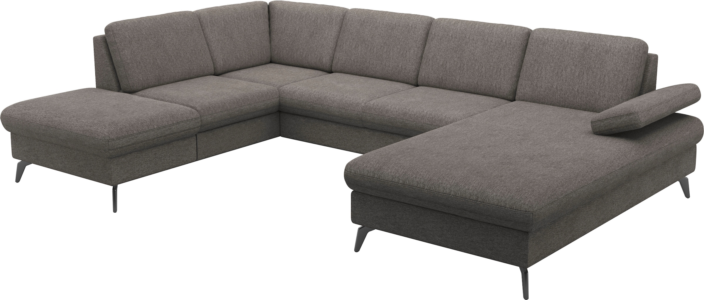 sit&more Wohnlandschaft »Morris Jubi U-Form«, inkl. Armteilfunktion und 1 Zierkissen, wahlweise mit Bettfunktion