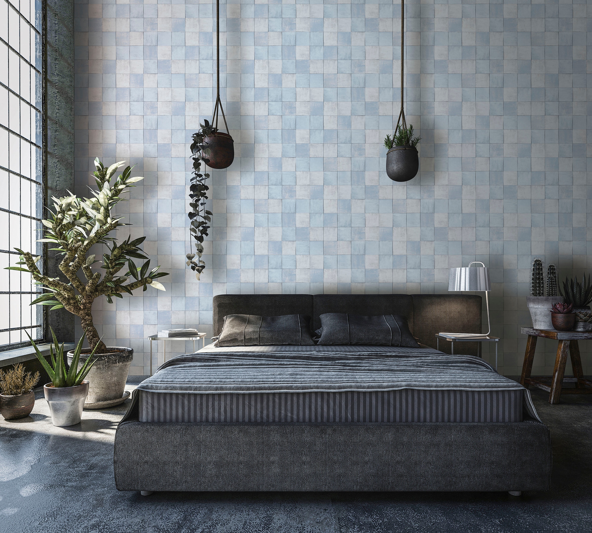 Marburg Fototapete »Tile«, matt, moderne Vliestapete für Wohnzimmer Schlafzimmer Küche