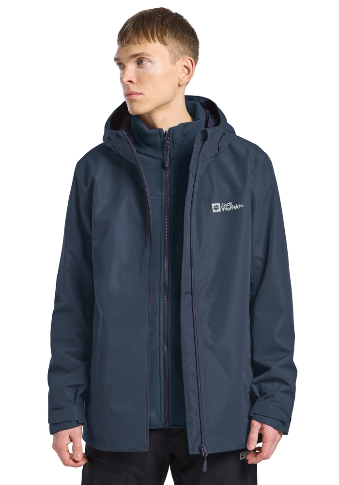 Jack Wolfskin 3-in-1-Funktionsjacke "TAUBENBERG 3IN1 JKT M", mit Kapuze günstig online kaufen