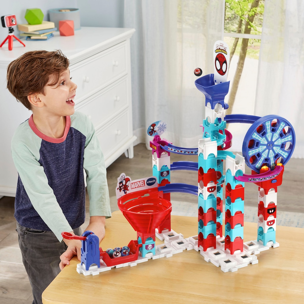 Vtech® Kugelbahn »MarbleRush - Spidey Super Spin Challenge SP300 E«, mit Licht und Sound