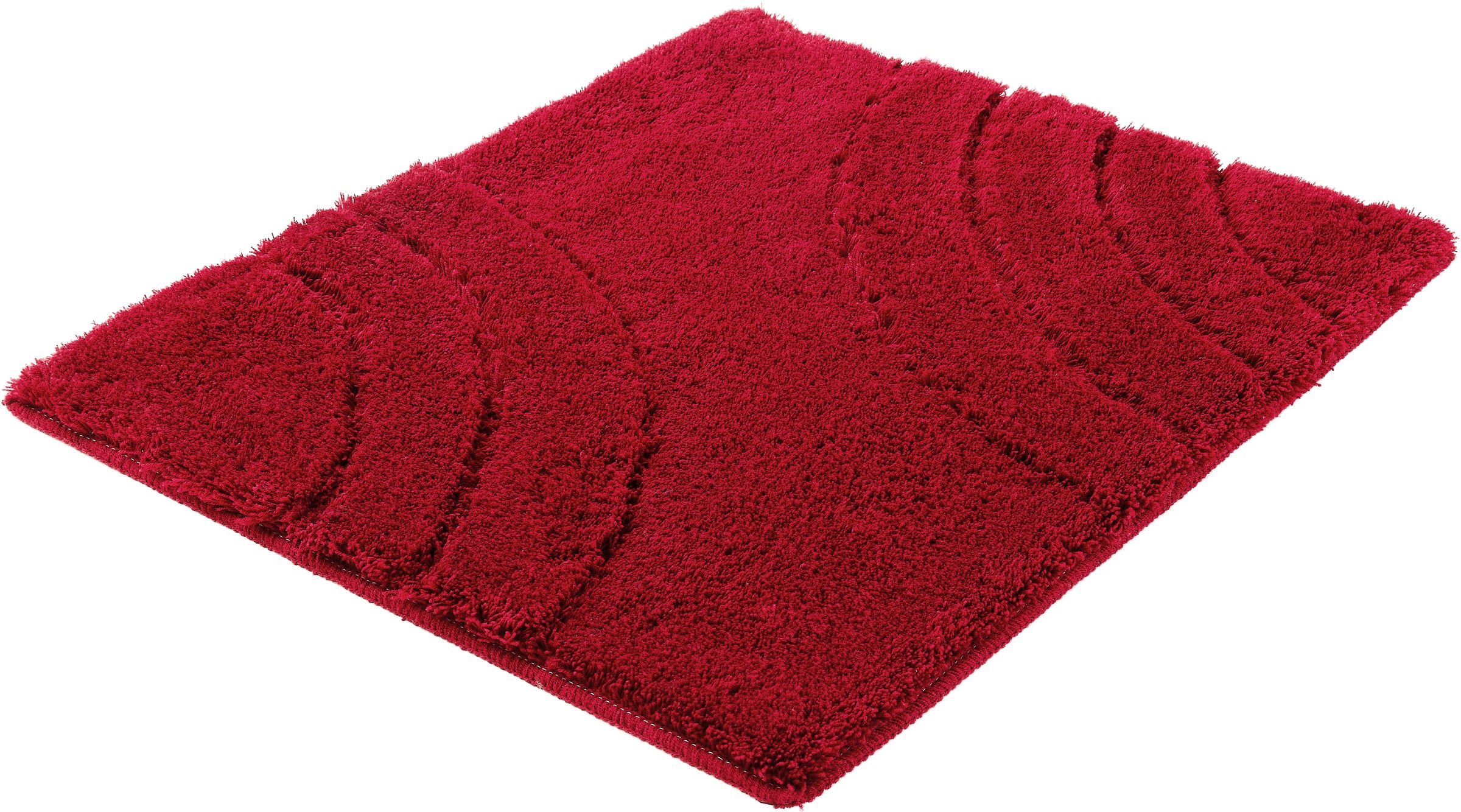 Kleine Wolke ""Saturn", Badvorleger, Badezimmer Teppich" Höhe 25 mm rutschhemmend beschichtet fußbodenheizungsgeeignet Badteppich, Uni Farben, modernes Design, Hoch-Tief Effekt