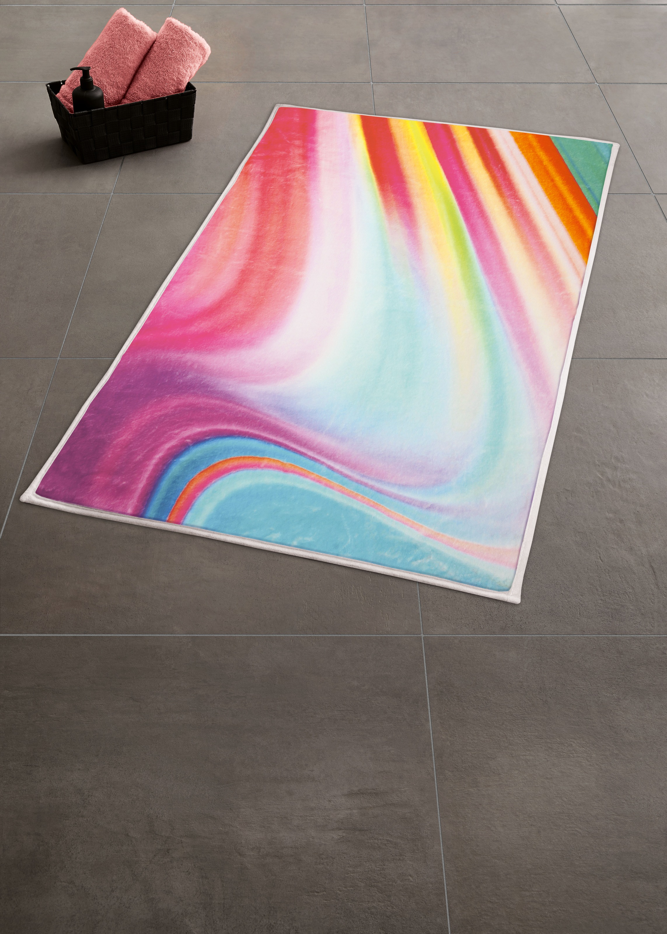 Kleine Wolke Badematte "Vibes" Höhe 5 mm rutschhemmend beschichtet fußboden günstig online kaufen