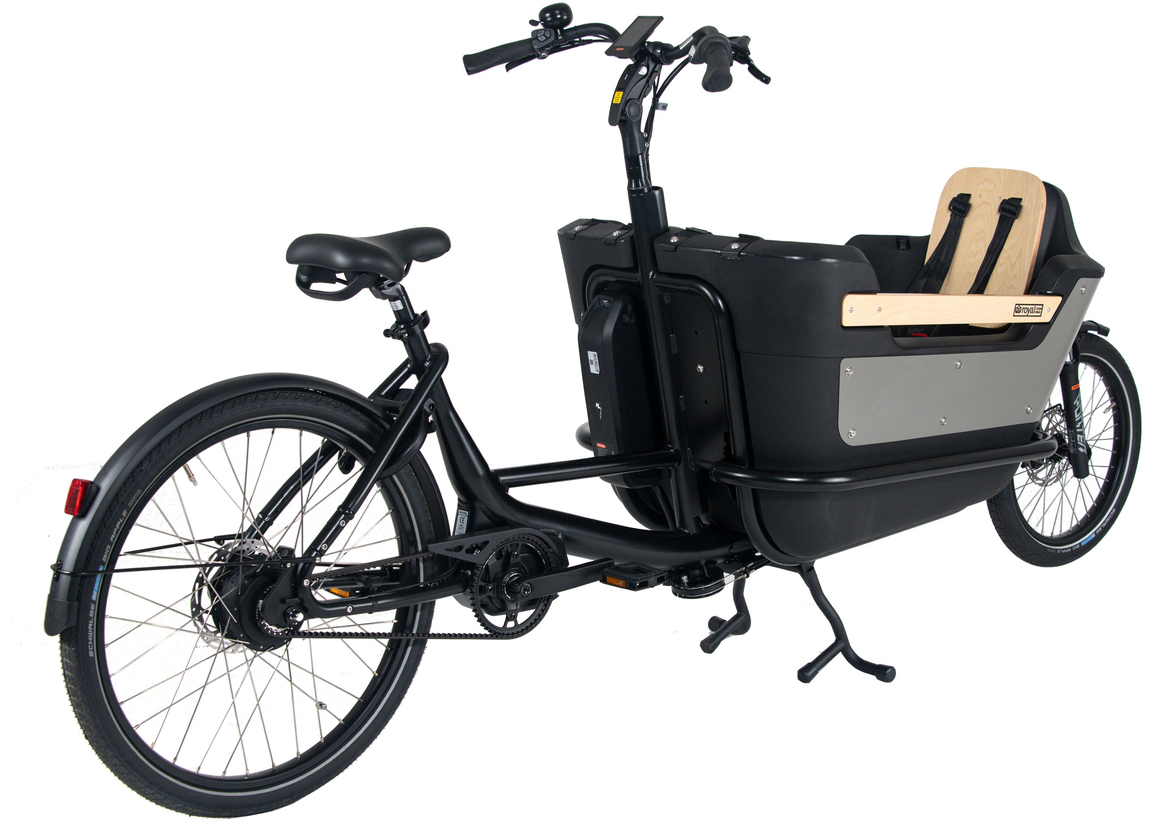 Royal Cargo Bikes »Cargo Premium Plus Long 17,5Ah / 630 Wh 20 / 26 Zoll grau« 0 Gang ENVIOLO NuVinci Schaltwerk Nabenschaltung Mittelmotor 250 W