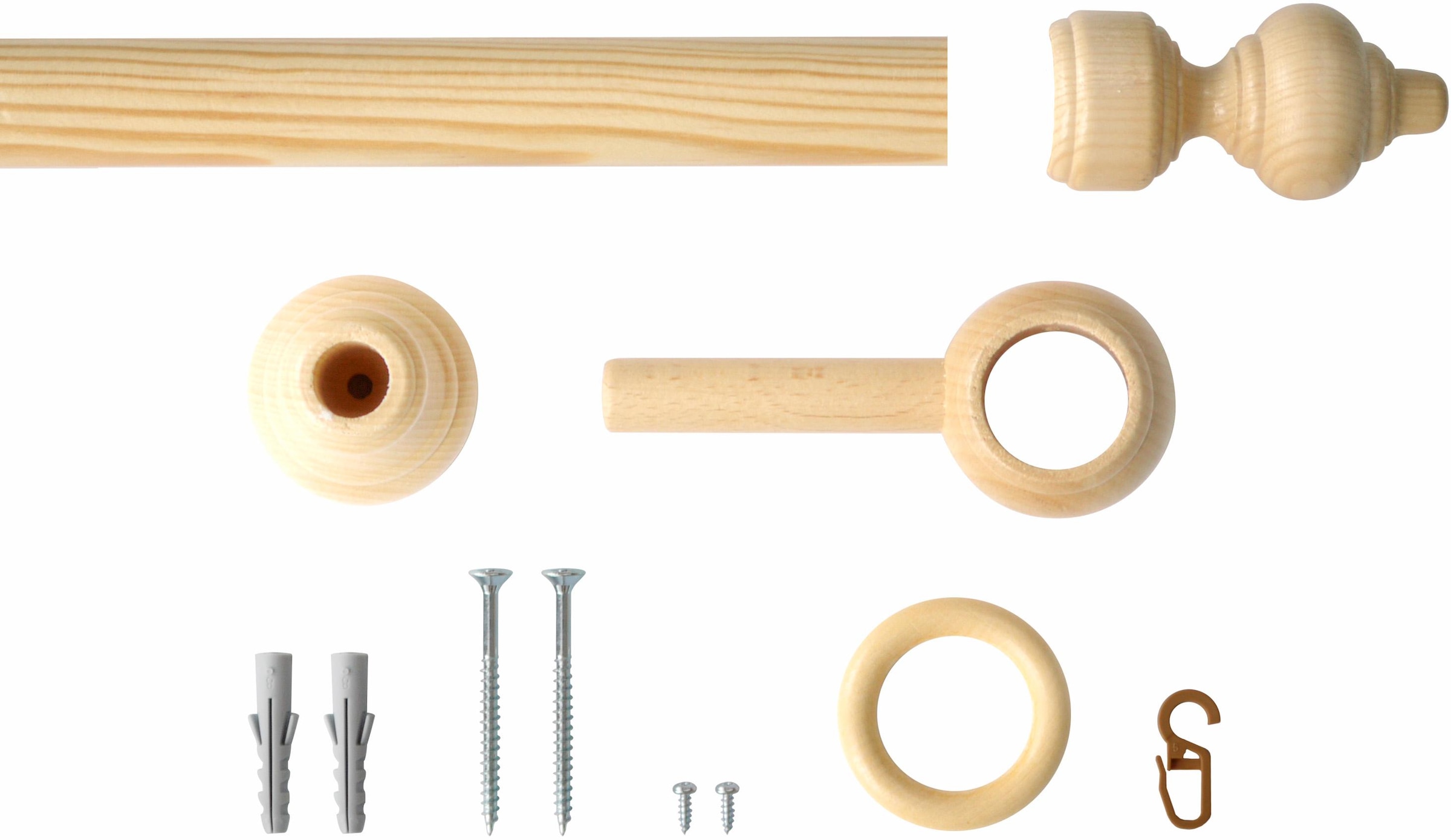 Good Life Gardinenstange "Trend" Ø 28 mm 1 läufig-läufig Fixmaß günstig online kaufen