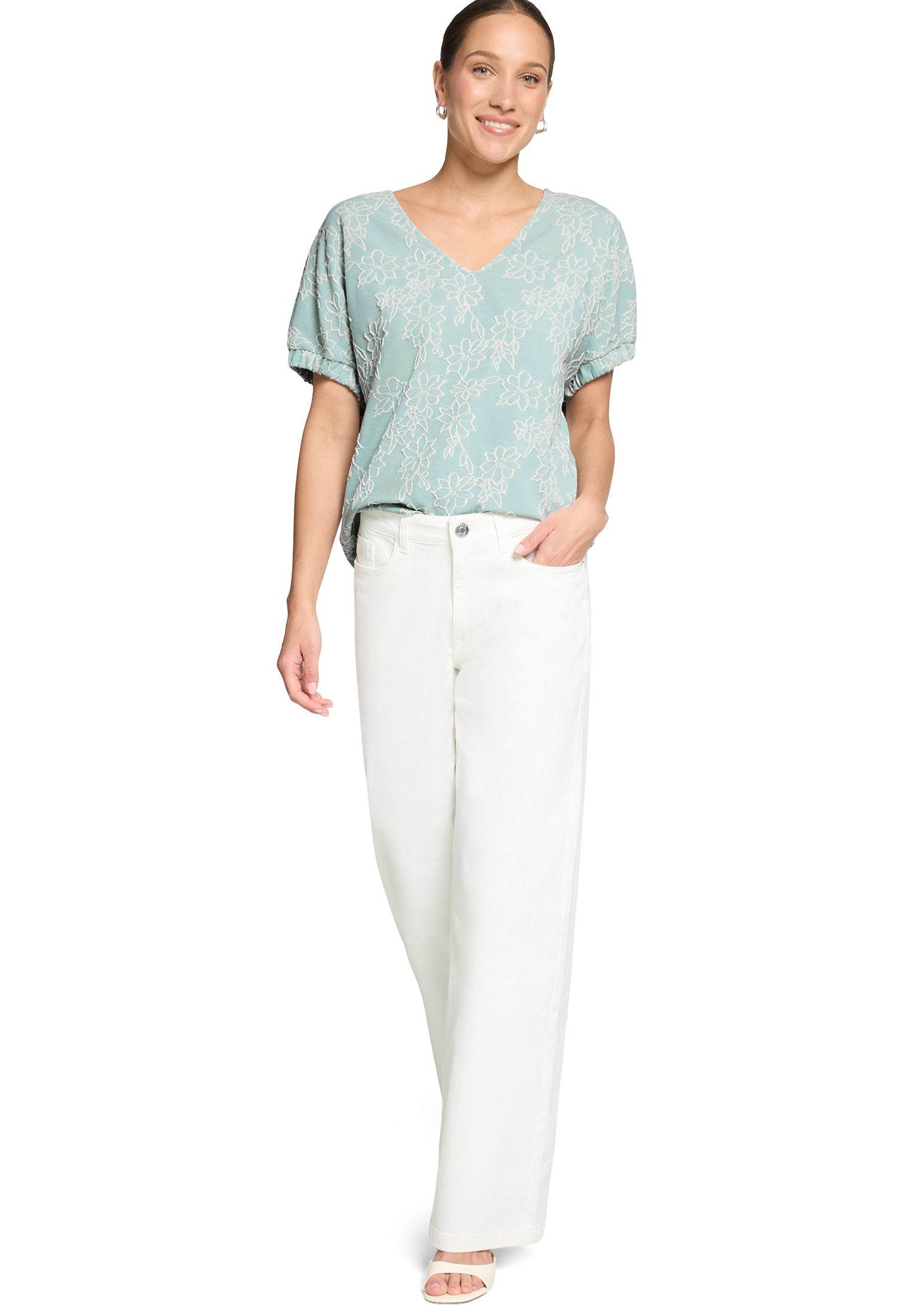 Zero Kurzarmshirt »Damen kurzarm« 1 Struktur