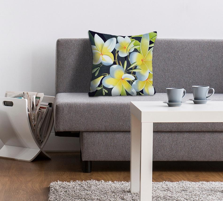 queence Dekokissen ""Blüten"" Kissenhülle ohne Füllung, 1 Stück günstig online kaufen