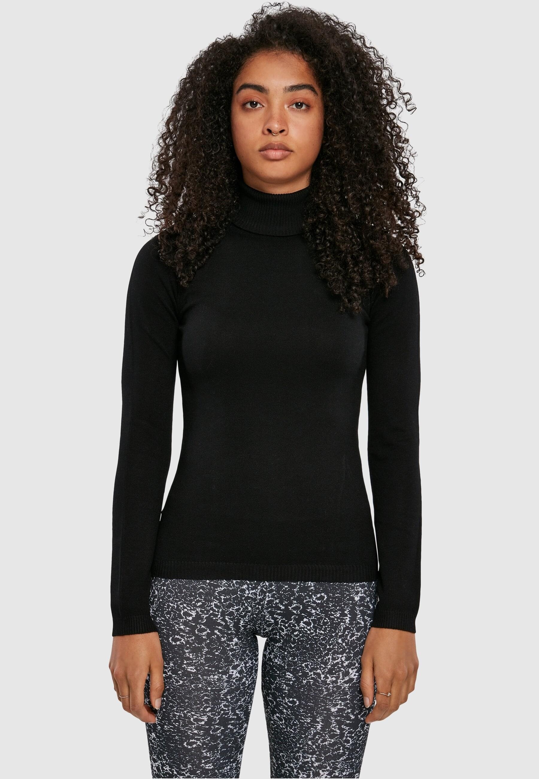 URBAN CLASSICS Rundhalspullover »Urban Classics Damen Ladies Basic Turtleneck Sweater«, (1 tlg.)