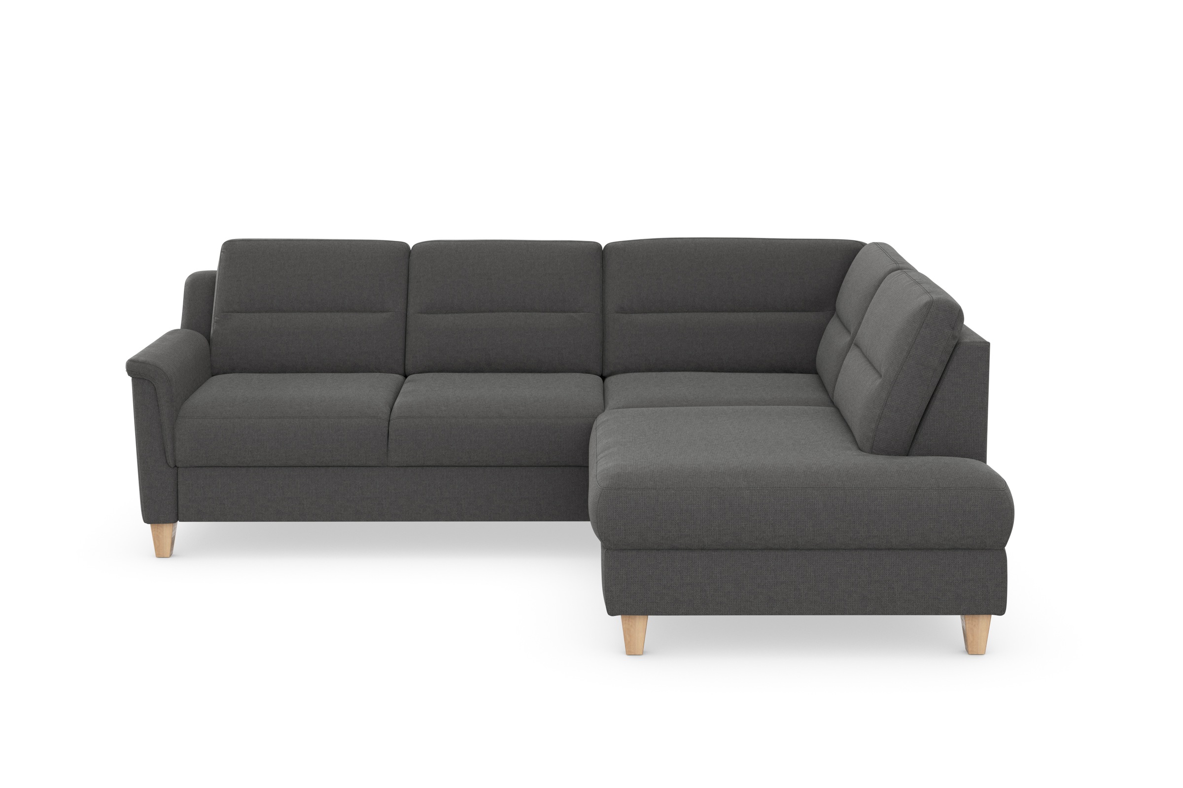 sit&more Ecksofa »Farö L-Form«, inklusive Federkern, wahlweise mit Bettfunktion und Bettkasten