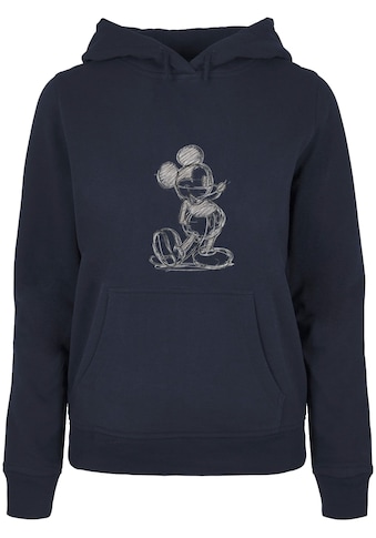 Kapuzenpullover »ABSOLUTE CULT Damen Ladies Mickey Mouse - Sketch Kick Hoody«, (1 tlg.)