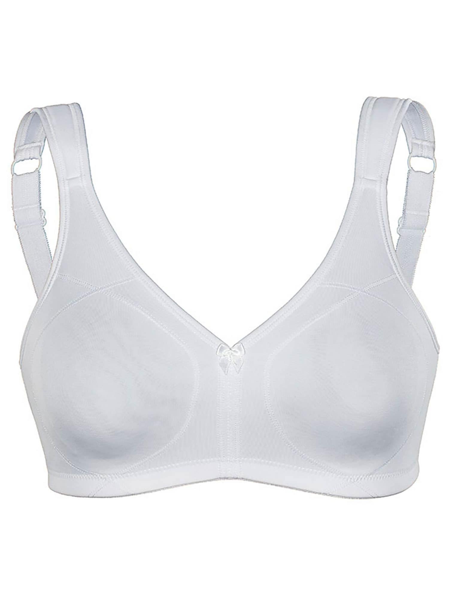 SASSA Damen Sport-BH "Sport BH ohne Bügel SPORTS BRAS", Gr. 75, weiß, Stoff, Obermaterial: 82% Polyamid PA. 18% Elasthan EL., BHs