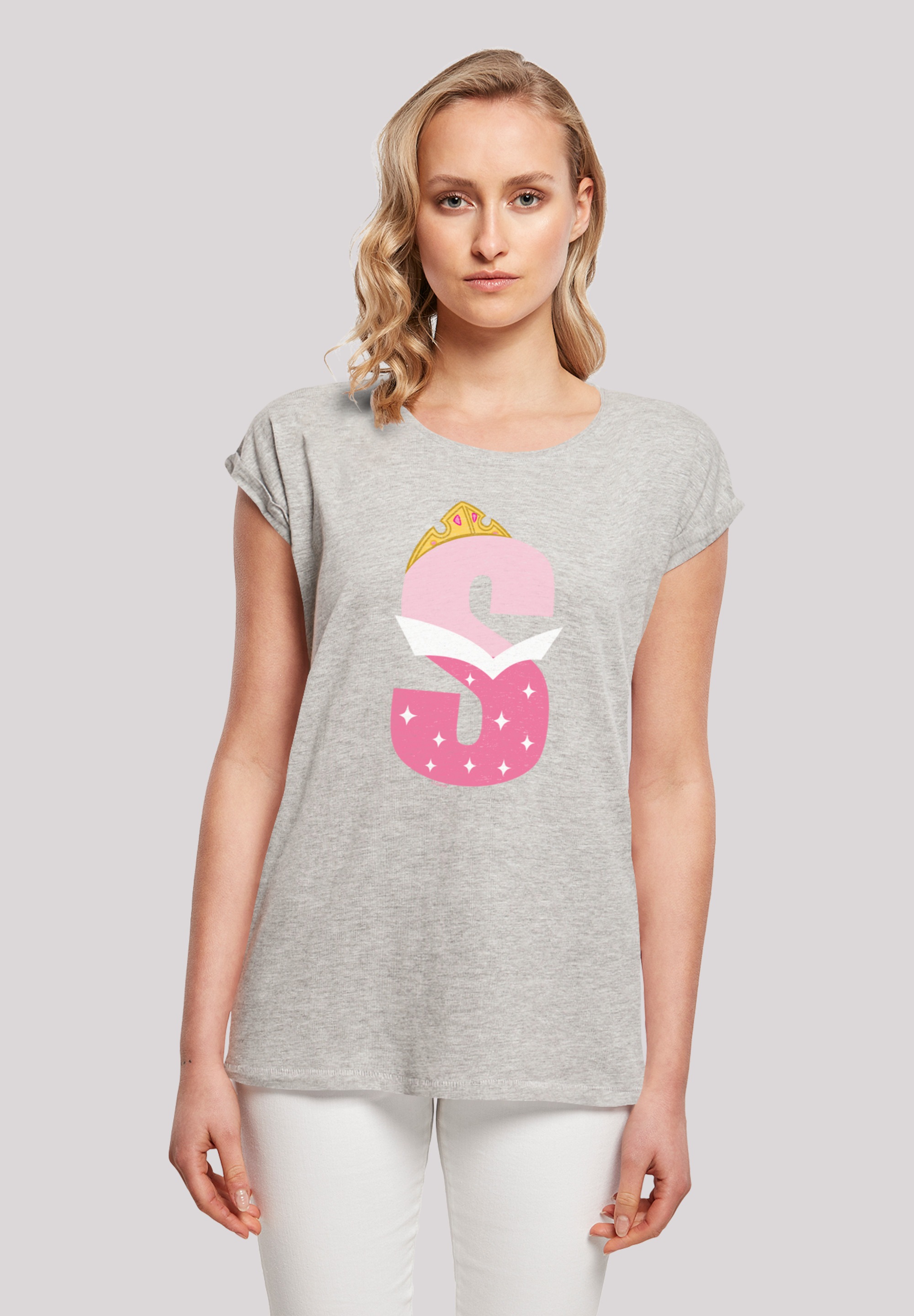 F4NT4STIC T-Shirt »Disney Alphabet S Is For Sleeping Beauty Dornröschen«, Print