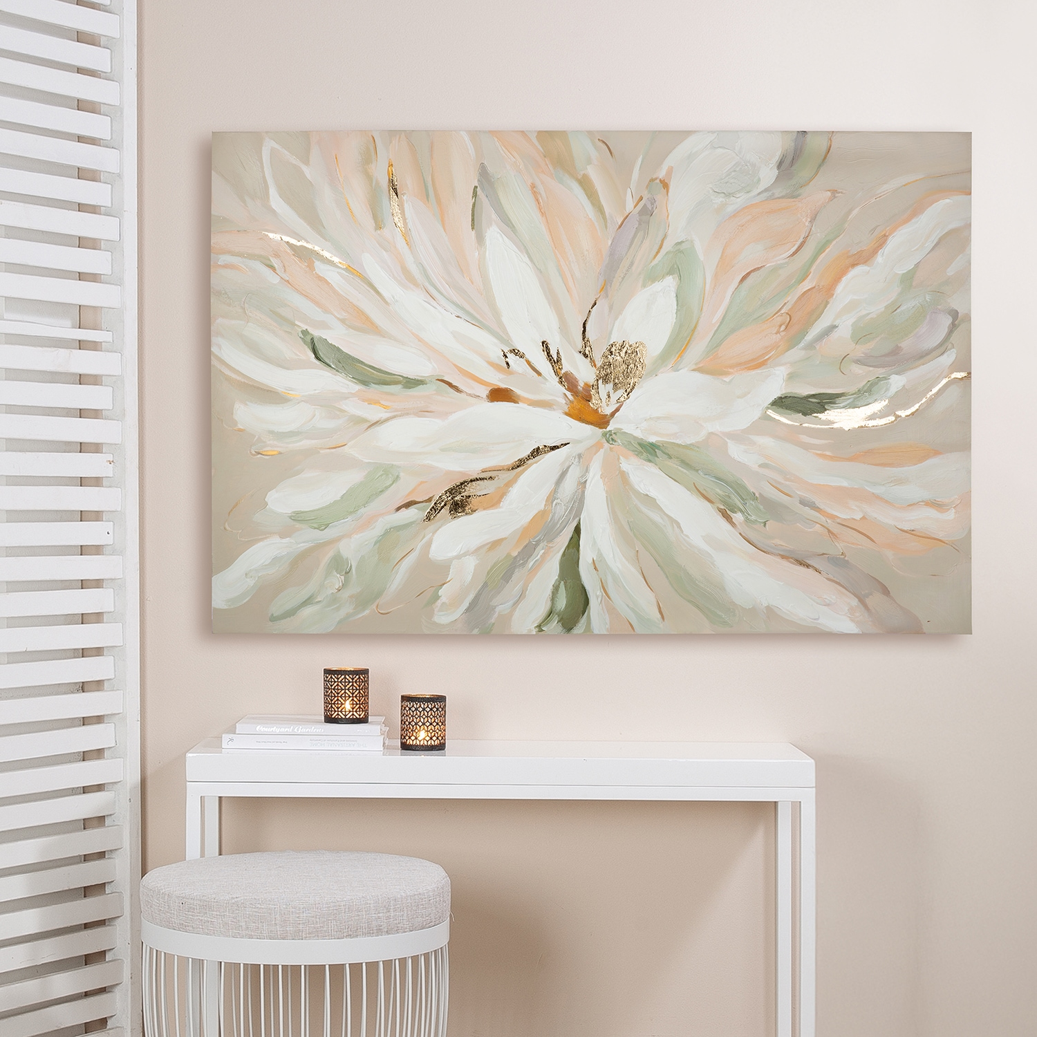 GILDE "Bild rechteckig Golea weiß H. 80 cm" 1 Stk. tlg.
