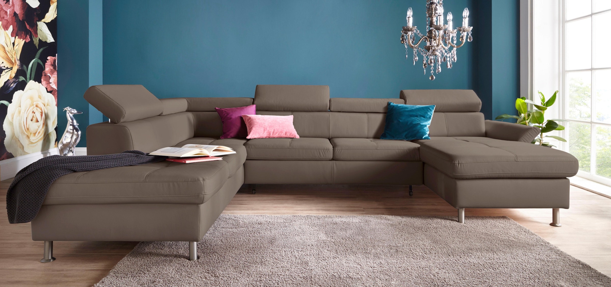 exxpo - sofa fashion Wohnlandschaft "Maretto, bequem und komfortabel, viel günstig online kaufen