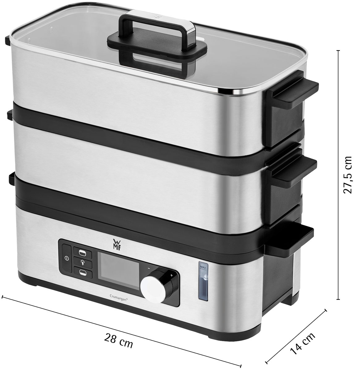 WMF Dampfgarer »KÜCHENminis® Vitalis E« 900 W ideal für den Single Haushalt