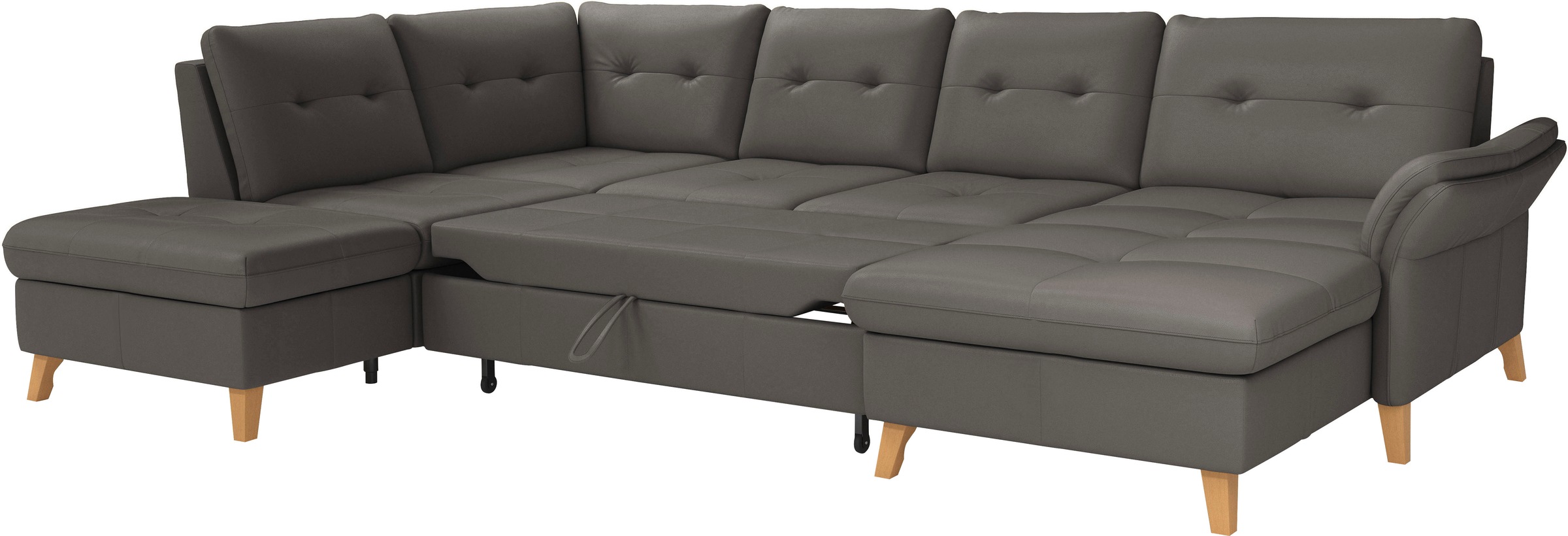 sit&more Wohnlandschaft »Göteborg«, inkl. Sitztiefenverstellung, wahlweise mit Bettfunktion & Bettkasten