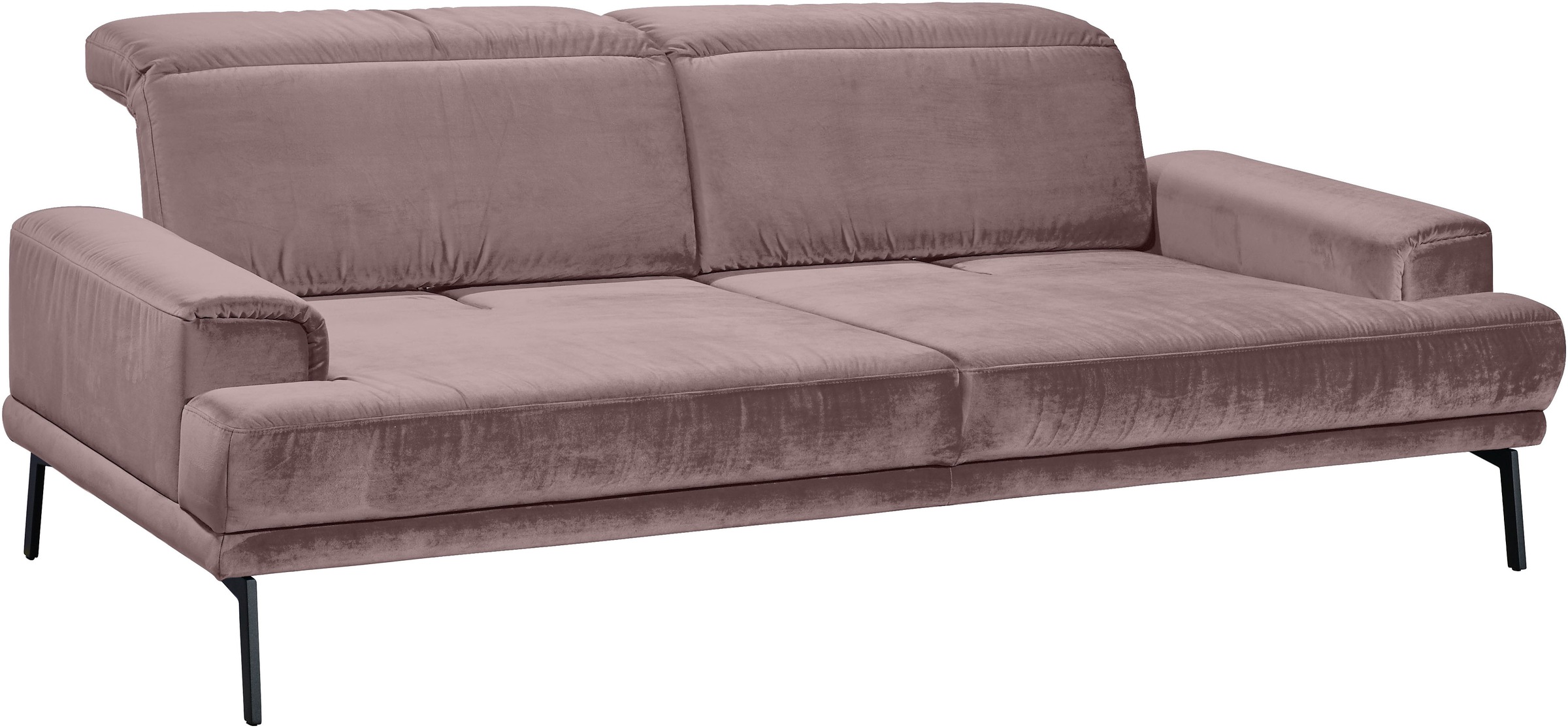 Musterring 3-Sitzer »MR 4580«, inkl. Kopf- und Sitztiefenverstellung, Fuß schwarz, B228 x T103 cm