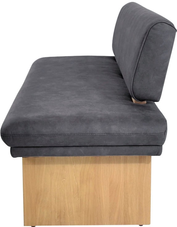 K+W Komfort & Wohnen Polsterbank »Longbeach«, (1 St.), Spitzkissenoptik im Sitz, wahlweise in der Breite 204cm oder 224cm