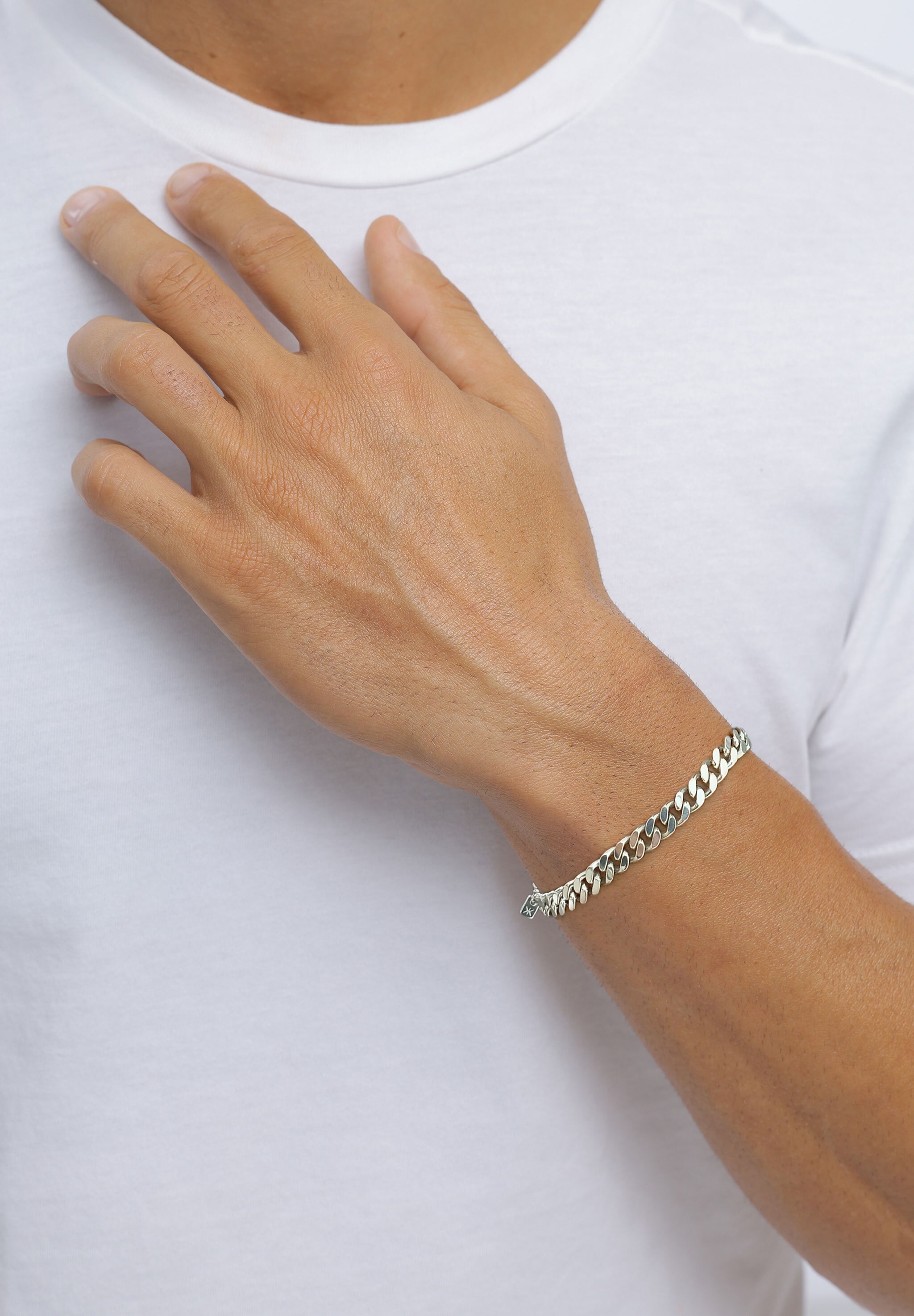 Kuzzoi Armkette »Armband Panzerarmband 925 Sterling Silber«