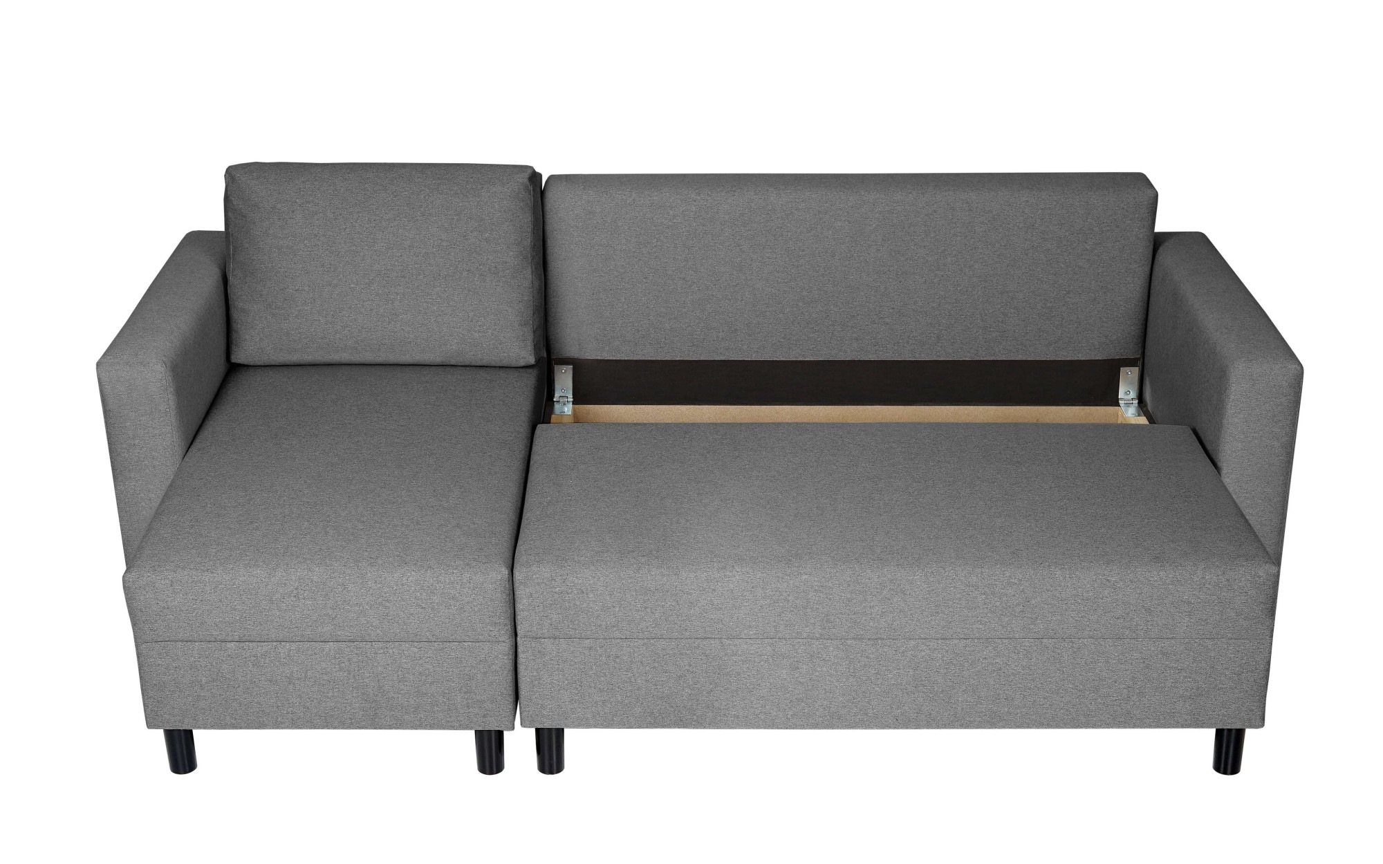 INOSIGN Ecksofa »GLENOE Schlafsofa mit Bettkasten, Recamiere beidseitig montierbar«, L-Form, Maße B/T/H: 230/135/84,5 cm, Velvet & Struktur weich