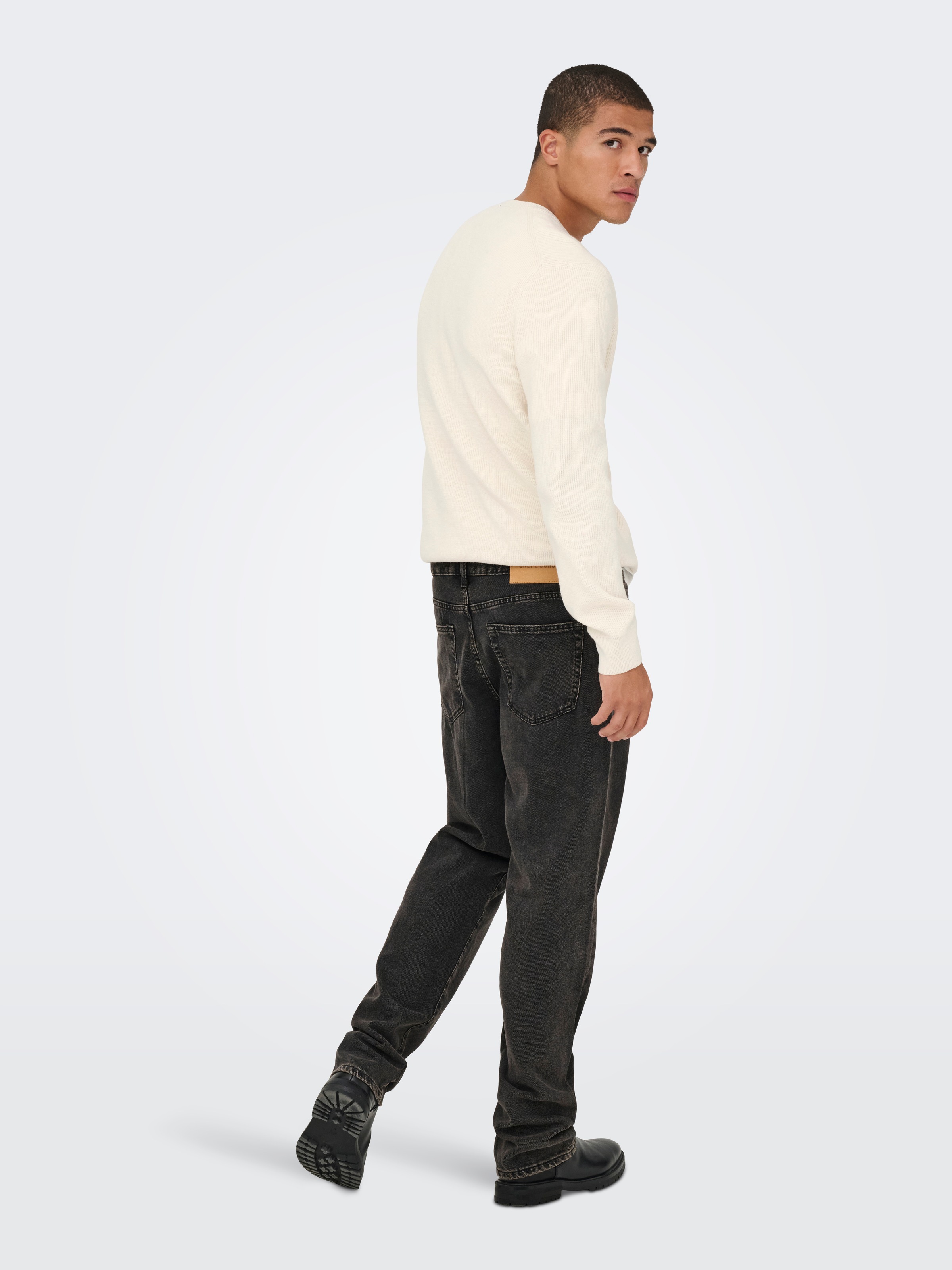 ONLY & SONS Regular-fit-Jeans »ONSEDGE STRAIGHT BOX TAI DNM MU OTL«