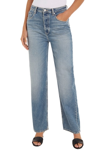 Tommy Hilfiger Straight-Jeans »RELAXED STRAIGHT HW LIV«, mit Tommy Hilfiger Logo-Badge kaufen