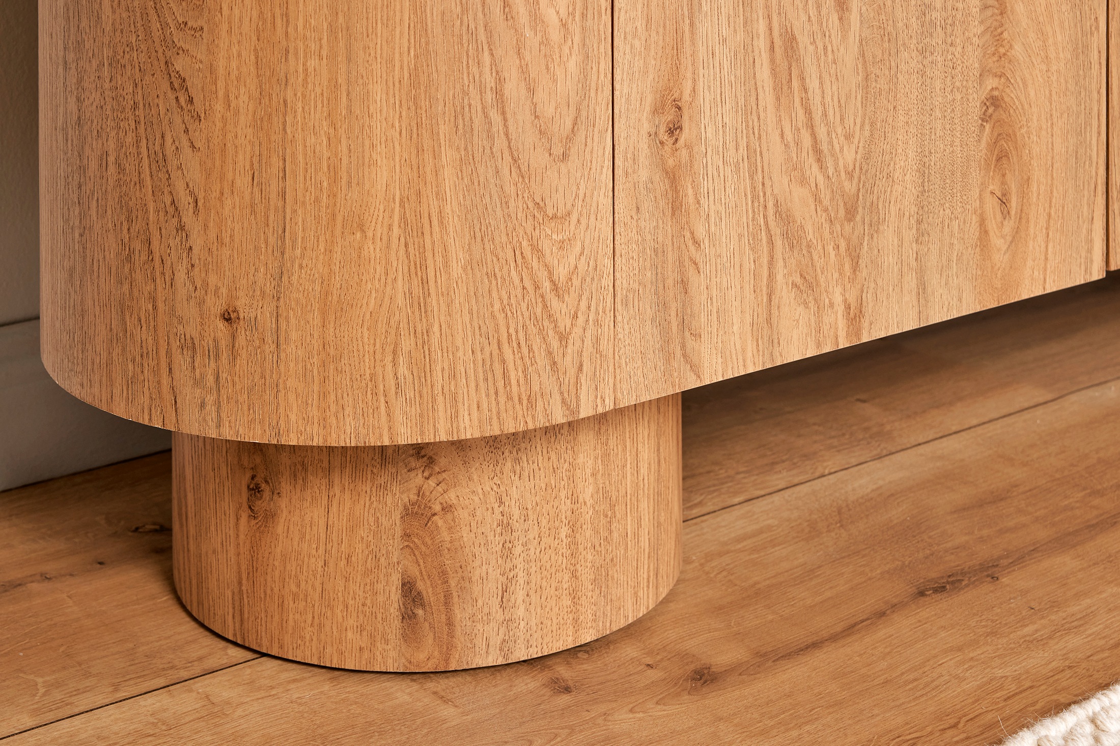 Jahnke Sideboard »CIRCO SB 160«, (1 St.), Sideboard, 3-türig, gerundetes Design, Marmor-Look, Breite 160 cm