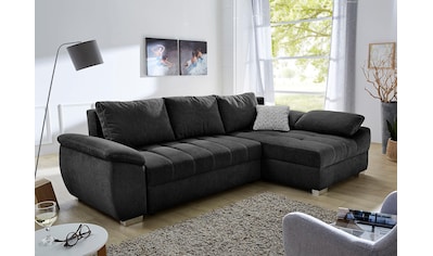 Ecksofa »Alster L-Form«, mit Bettfunktion und Bettkasten, Ottomane links oder rechts...