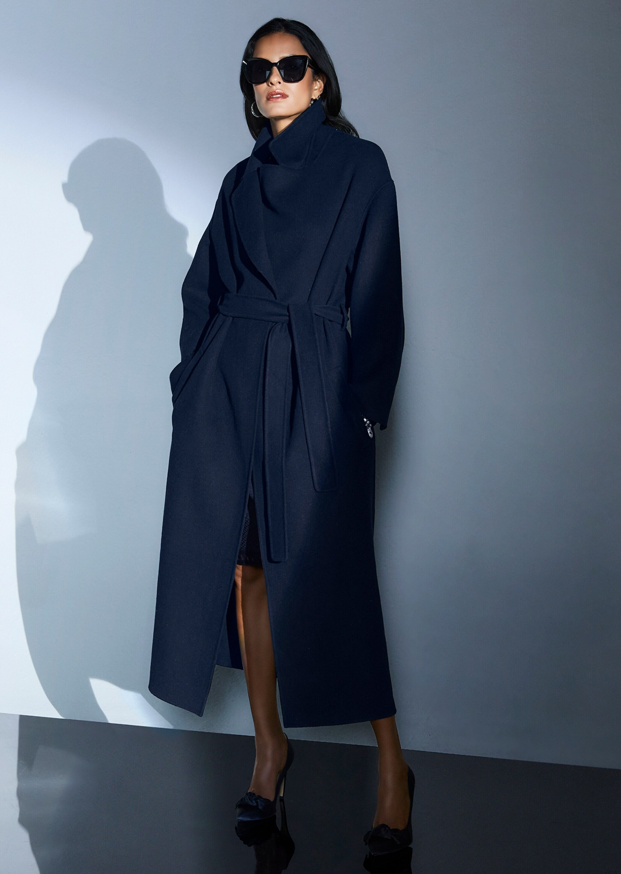 MADELEINE Langmantel »Wollmantel Moderner Wintermantel mit Reverskragen«