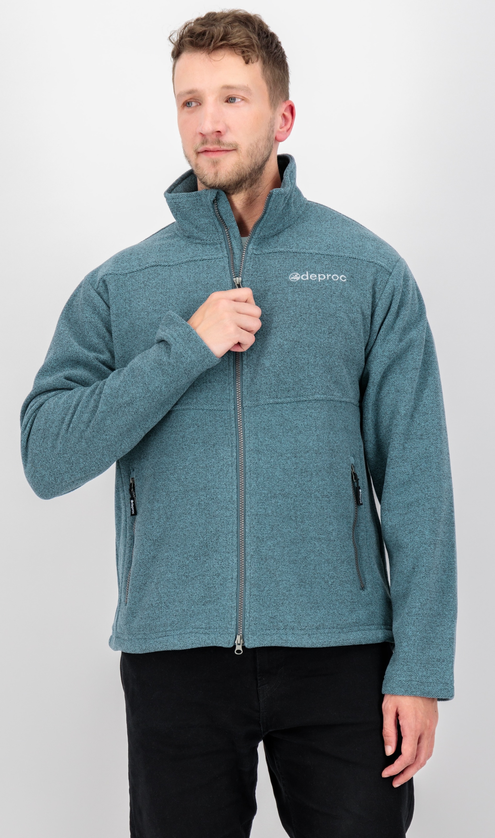 DEPROC Active Strickfleecejacke »SEWARD MN«, mit 2-Wege-Reißverschluss