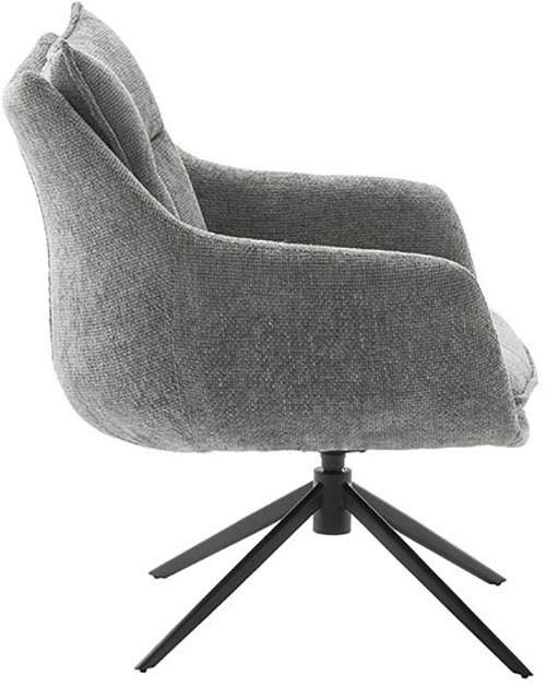 MCA furniture Loungesessel »PARKER Drehstuhl mit Armlehnen«, (Set, 2 St.), 360° drehbar mit Nivellierung