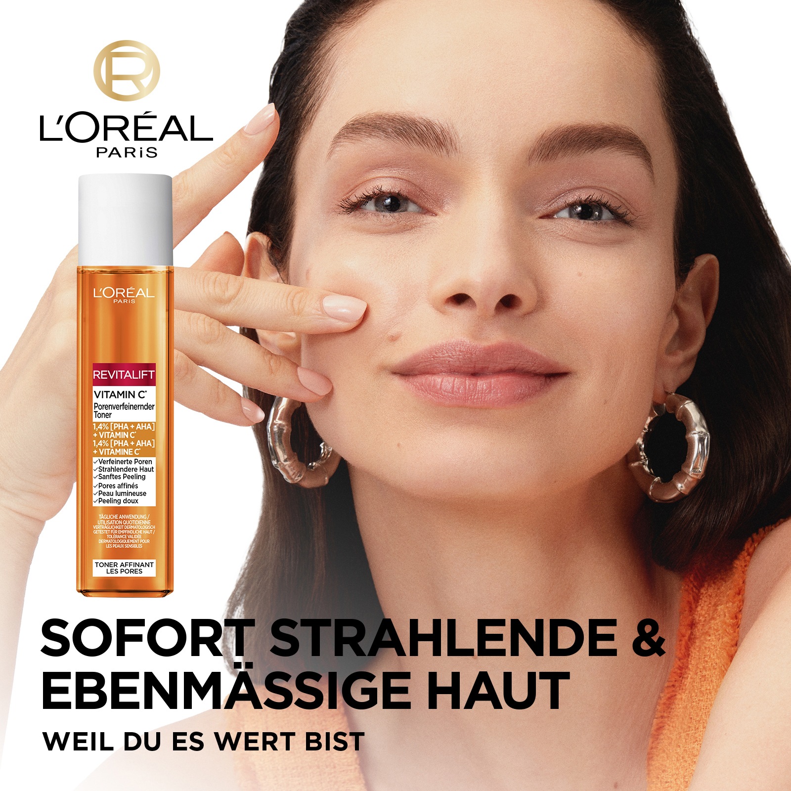 L'ORÉAL PARIS Gesichtsfluid »L'Oréal Paris Vitamin C Porenverfeinernder Toner«