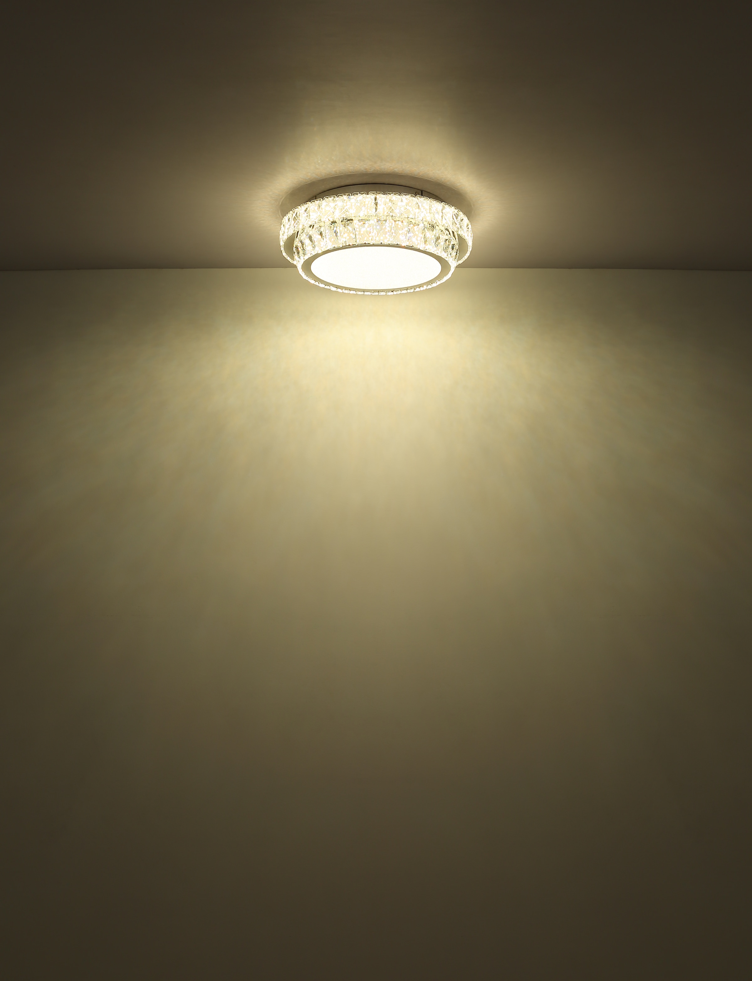 GLOBO LIGHTING LED Deckenleuchte »KLARA«, Leuchtmittel LED-Modul | LED fest integriert, Deckenlampe/Kristalle/Nachtlicht/Farben fixierbar/elegant